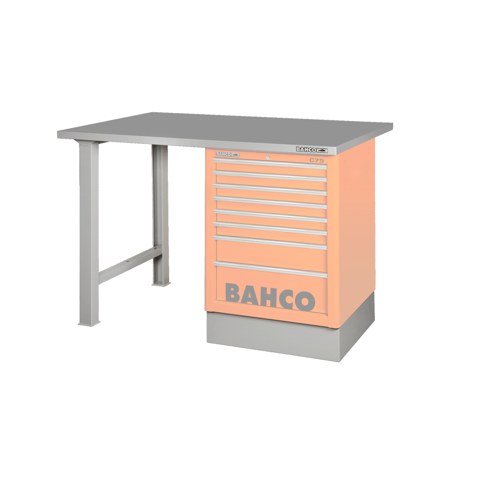 Kit plateau acier 1500 x 750 x 1030 mm pour conversion servante 1475K en établi usage intensif BAHCO - 1495KWB15TS