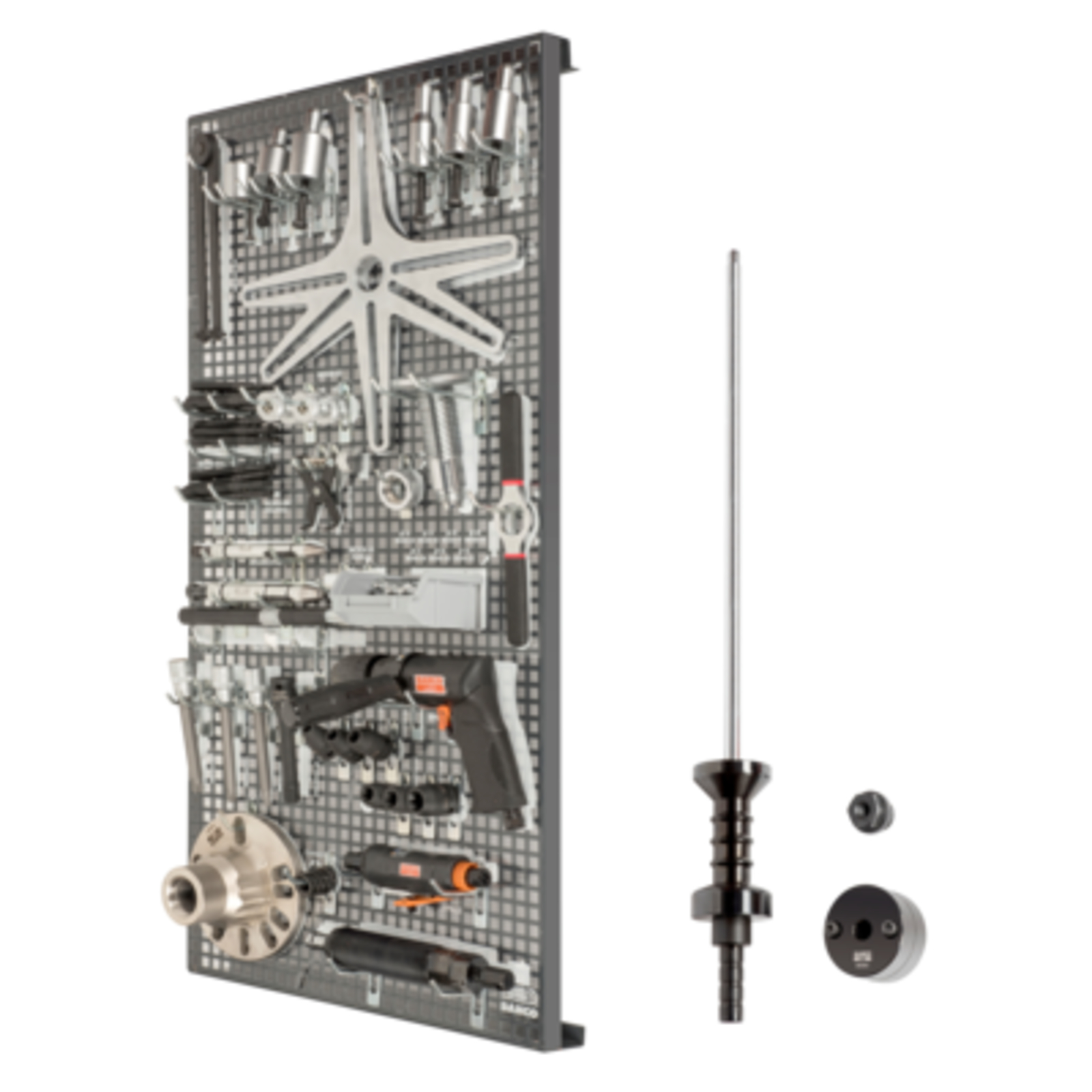 Panneau d'outils réparation automobile spécial transmission 53 pièces avec crochets BAHCO - 1495TP-AUTO-M2