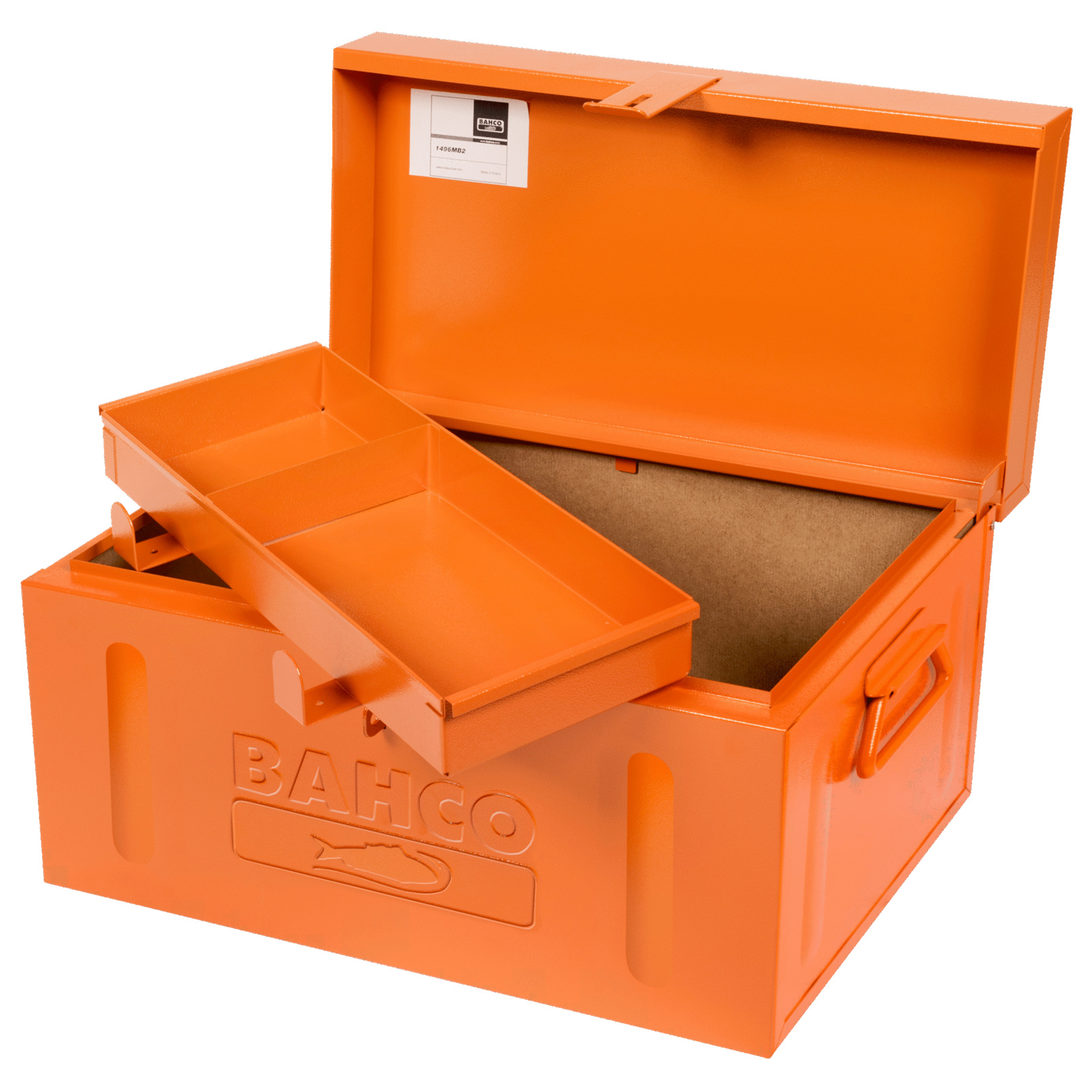 Coffre de maçon 530 x 290 x 290 mm avec plateau amovible BAHCO - 1496MB2
