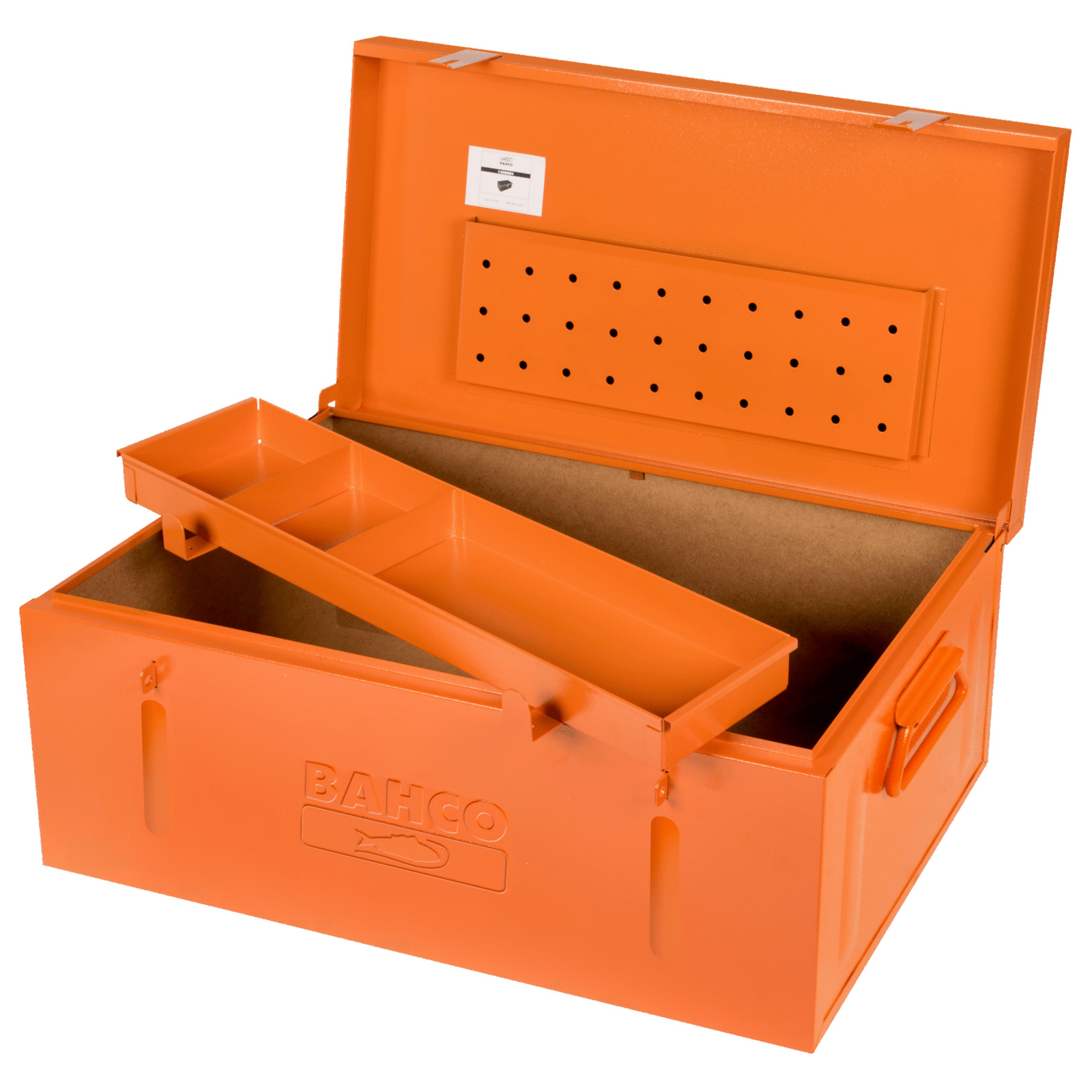 Coffre de maçon 830 x 440 x 340 mm avec plateau amovible et porte-documents BAHCO - 1496MB4