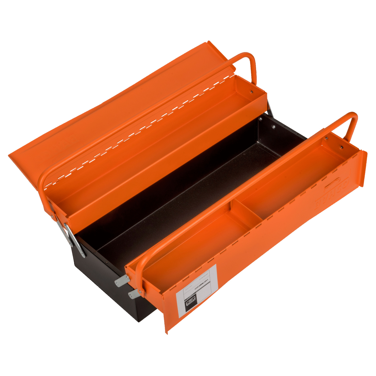 Caisse à outils 3 compartiments acier 170 x 225 x 565 mm avec cadenas BAHCO - 1497MBF350