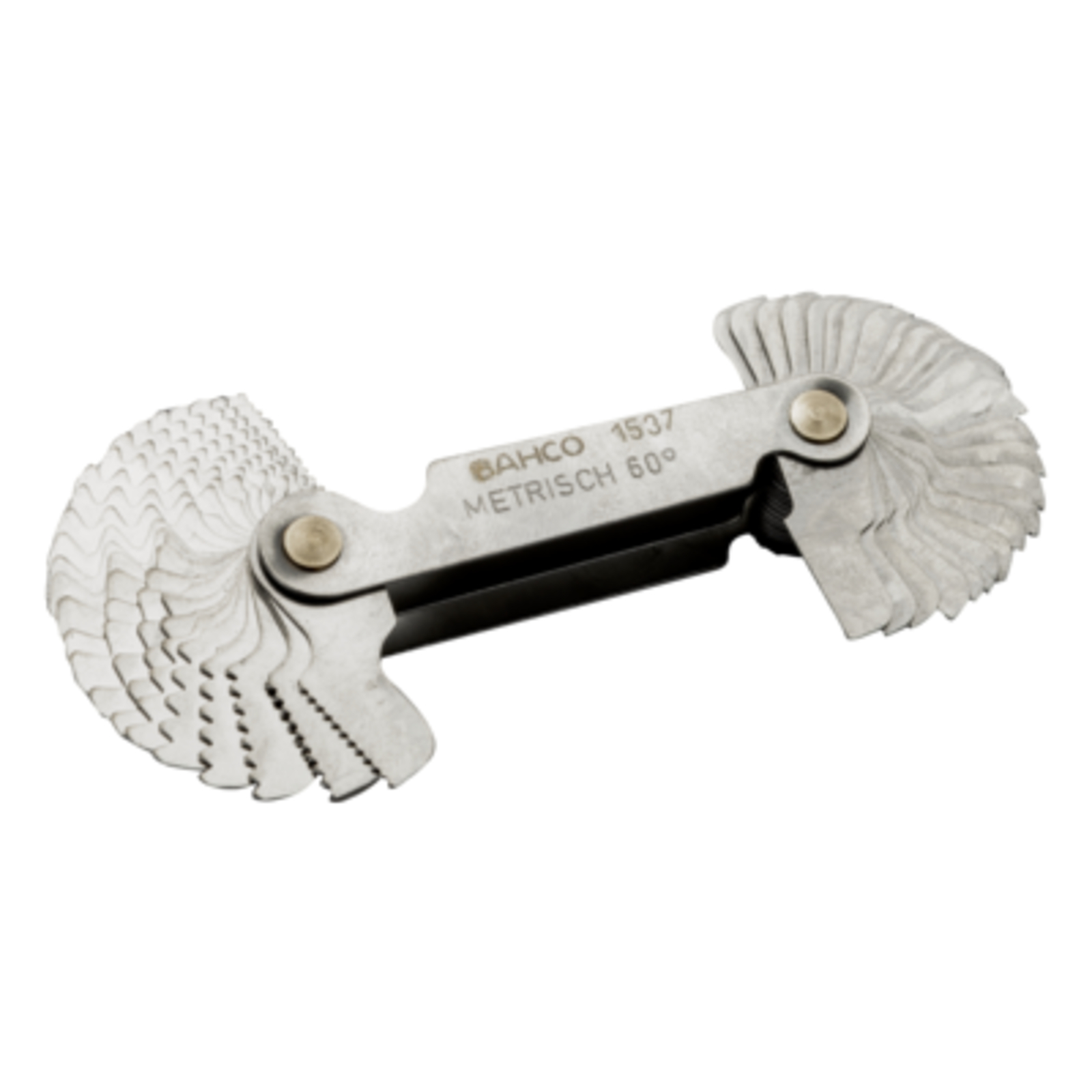Jauge de filetage métrique 60° et Whitworth 55° 52 lames 30 mm BAHCO - 1537