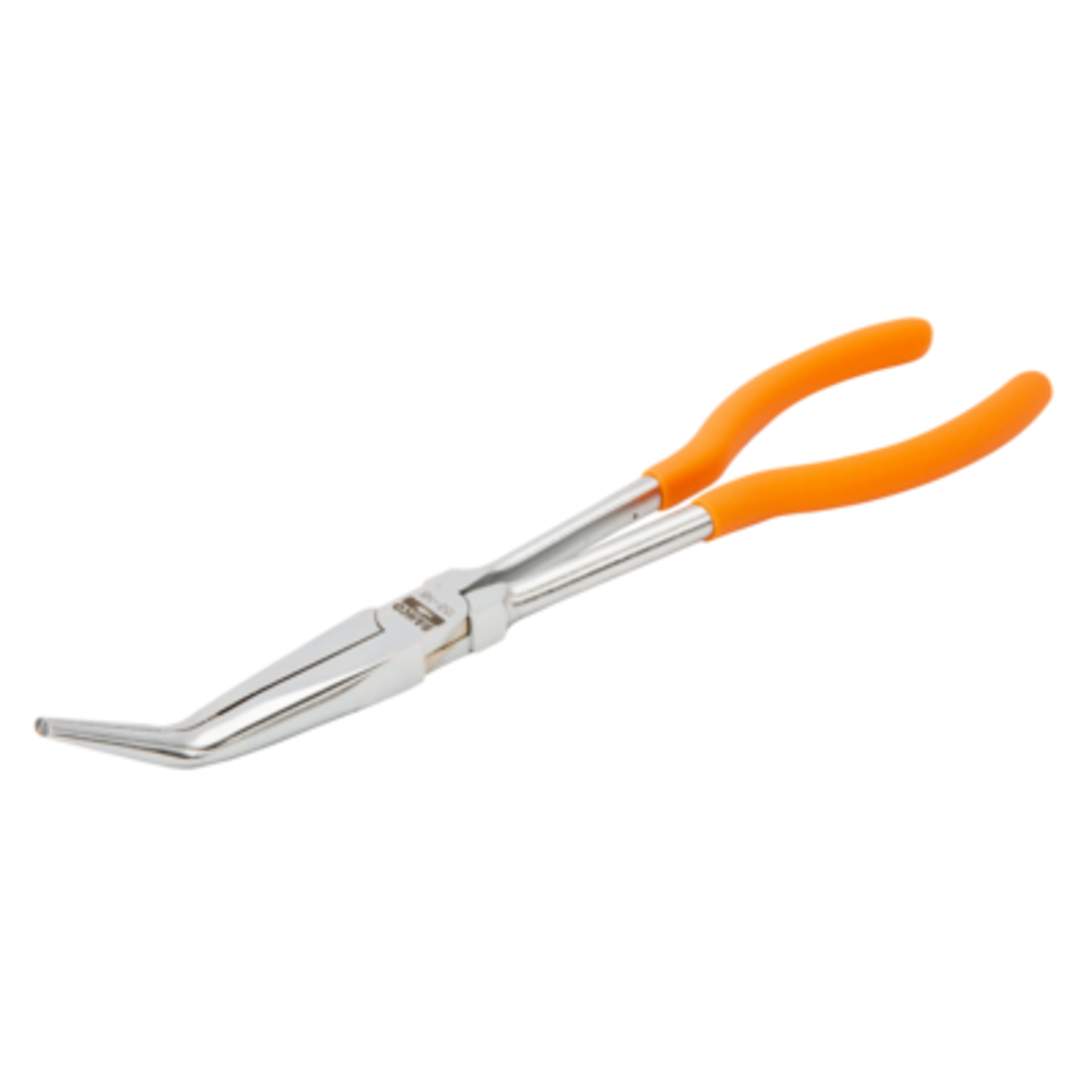 Pince extra-longue bec demi-rond coudé 35° poignées PVC 270 mm BAHCO - 158-NB