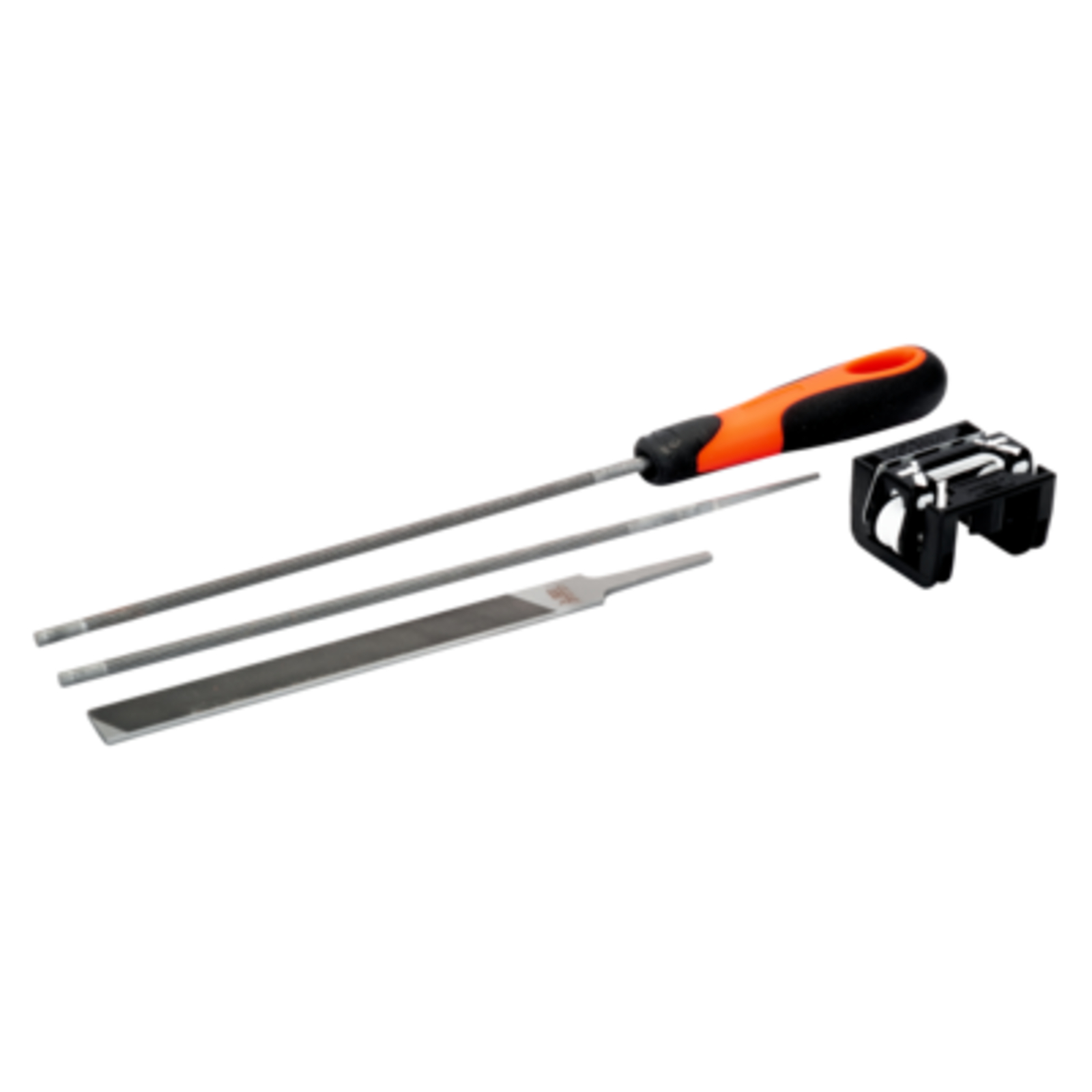 Jeu de limes tronçonneuse 4,8 mm 200 mm manche ERGO bimatière avec guide BAHCO - 168-COMBI-4.8-6920