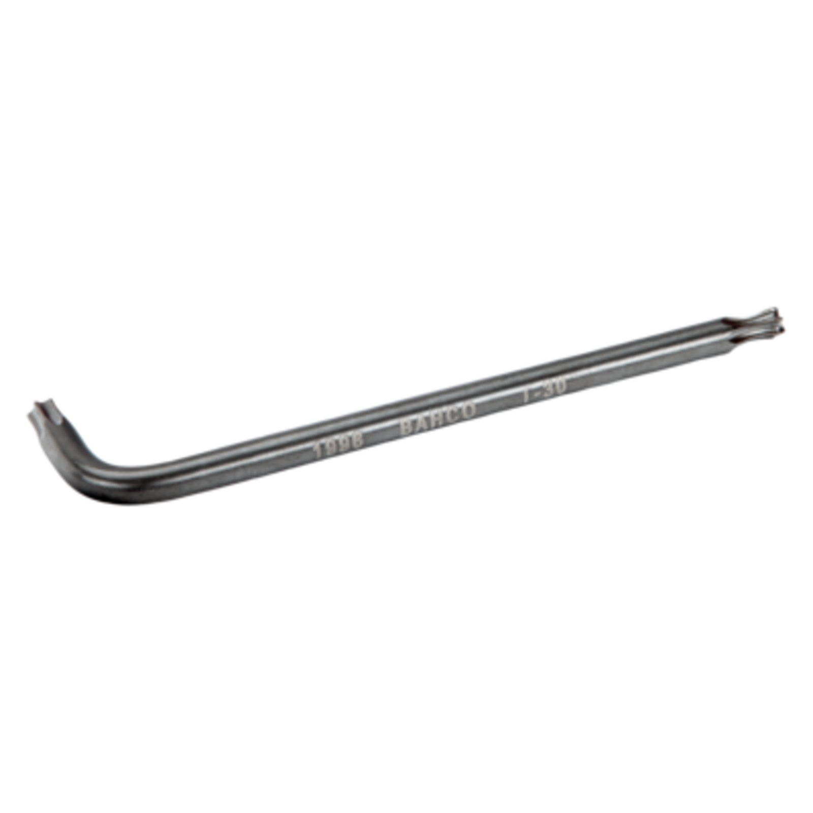 Clé mâle longue TORX T9 80 mm tête sphérique finition phosphatée BAHCO - 1996TORX-T9
