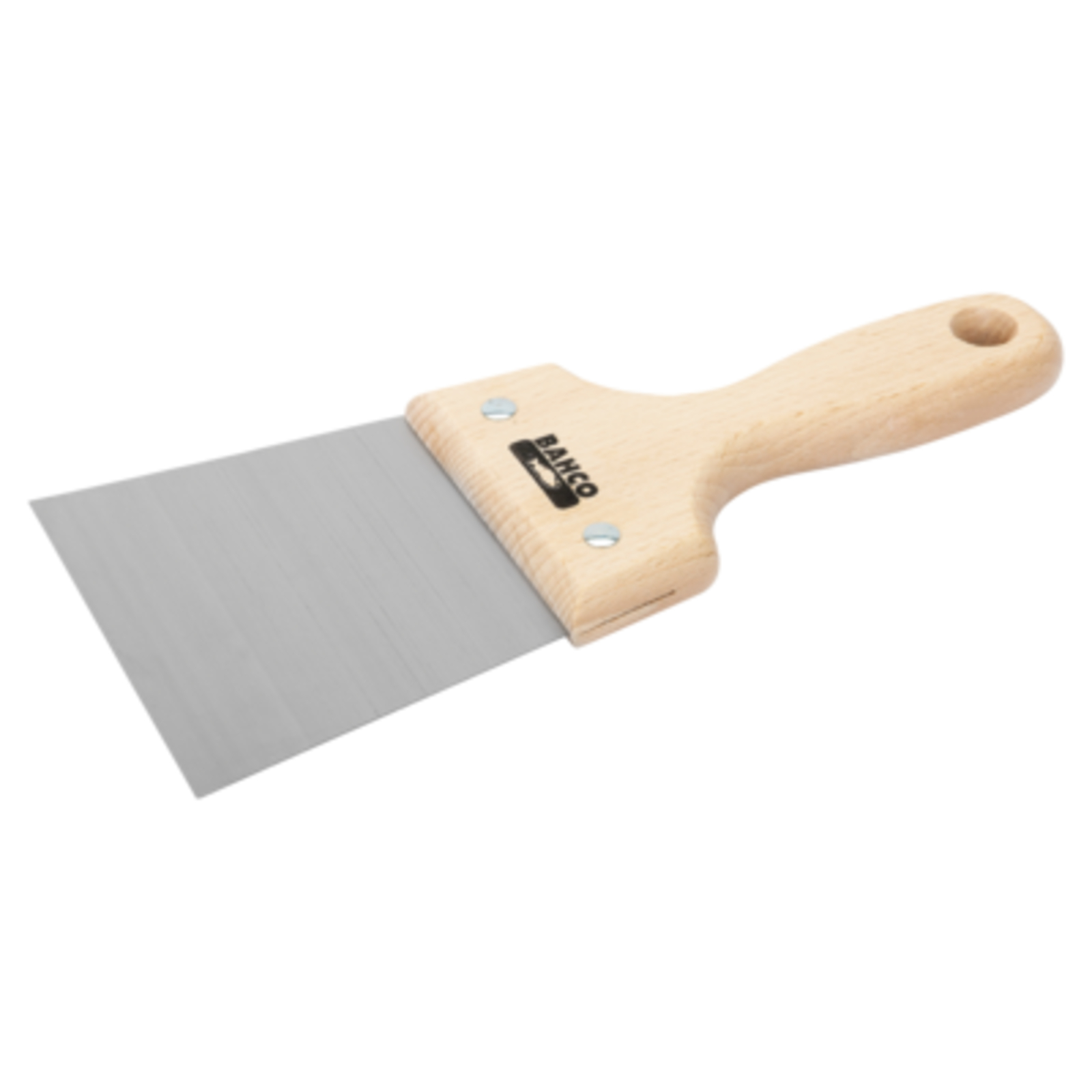 Couteau à enduire lame acier carbone 120 mm poignée bois avec trou suspension BAHCO - 219001200