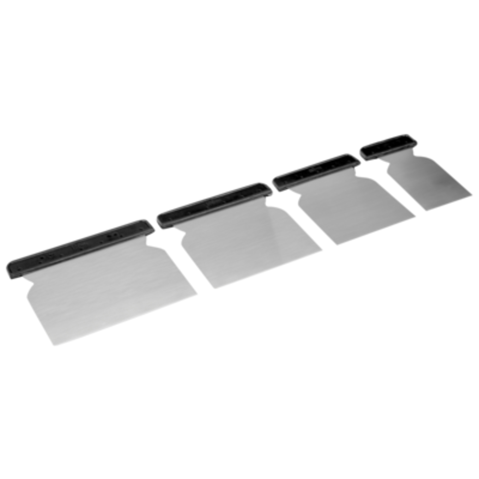 Jeu de grattoirs carrosserie 4 pcs acier carbone avec pochette BAHCO - 22209004B