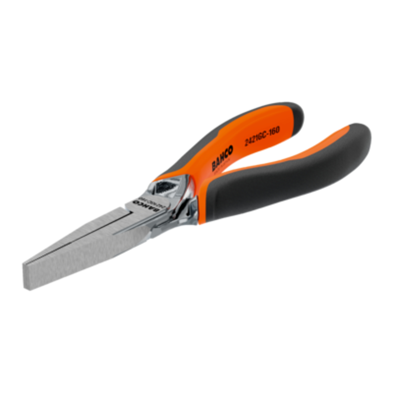 Pinces à becs plats longs 160 mm poignées bi-matière ERGO ouverture automatique BAHCO - 2421GC-160IP