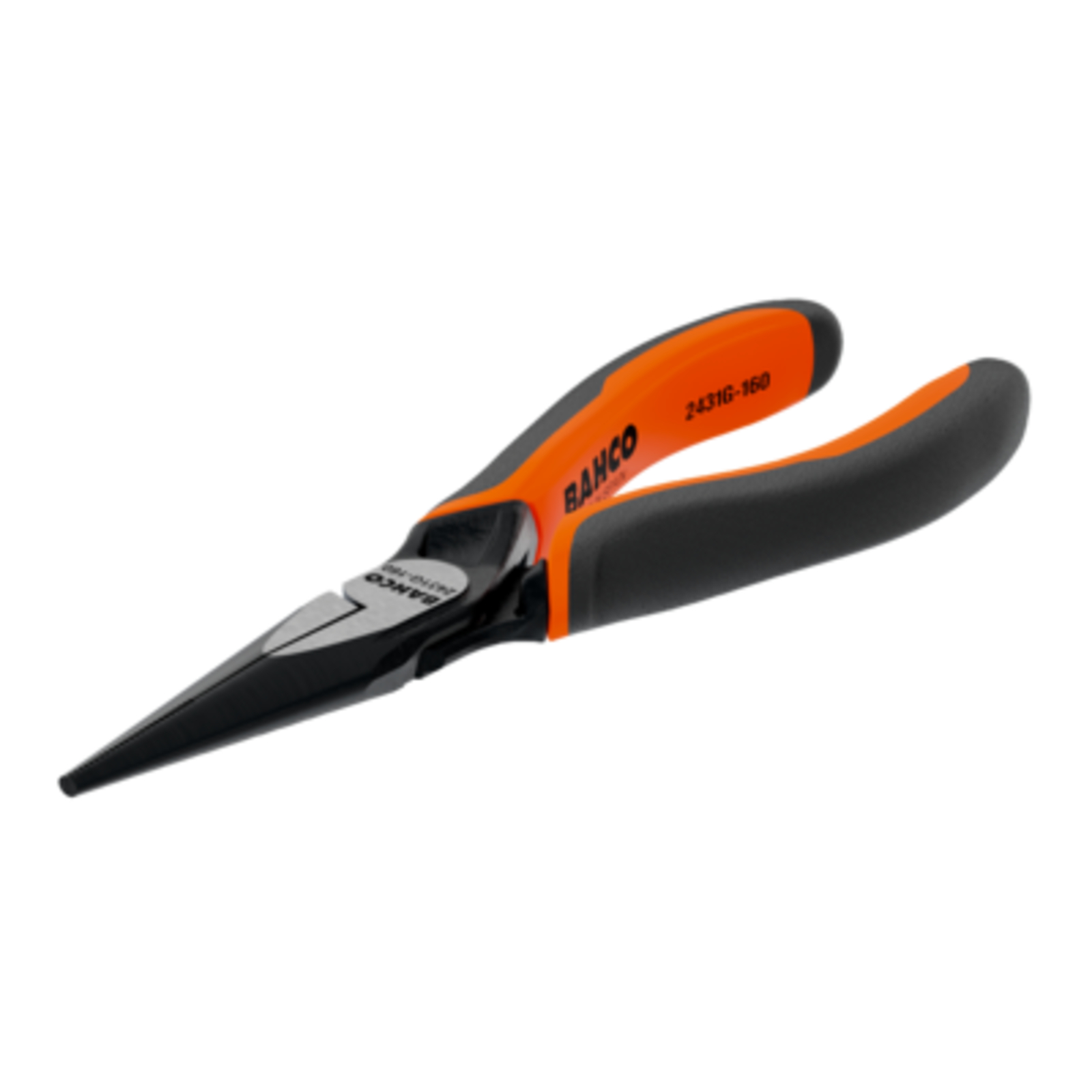 Pinces à becs demi-ronds longs 140 mm ERGO bi-matière ouverture automatique finition phosphatée BAHCO - 2431G-140