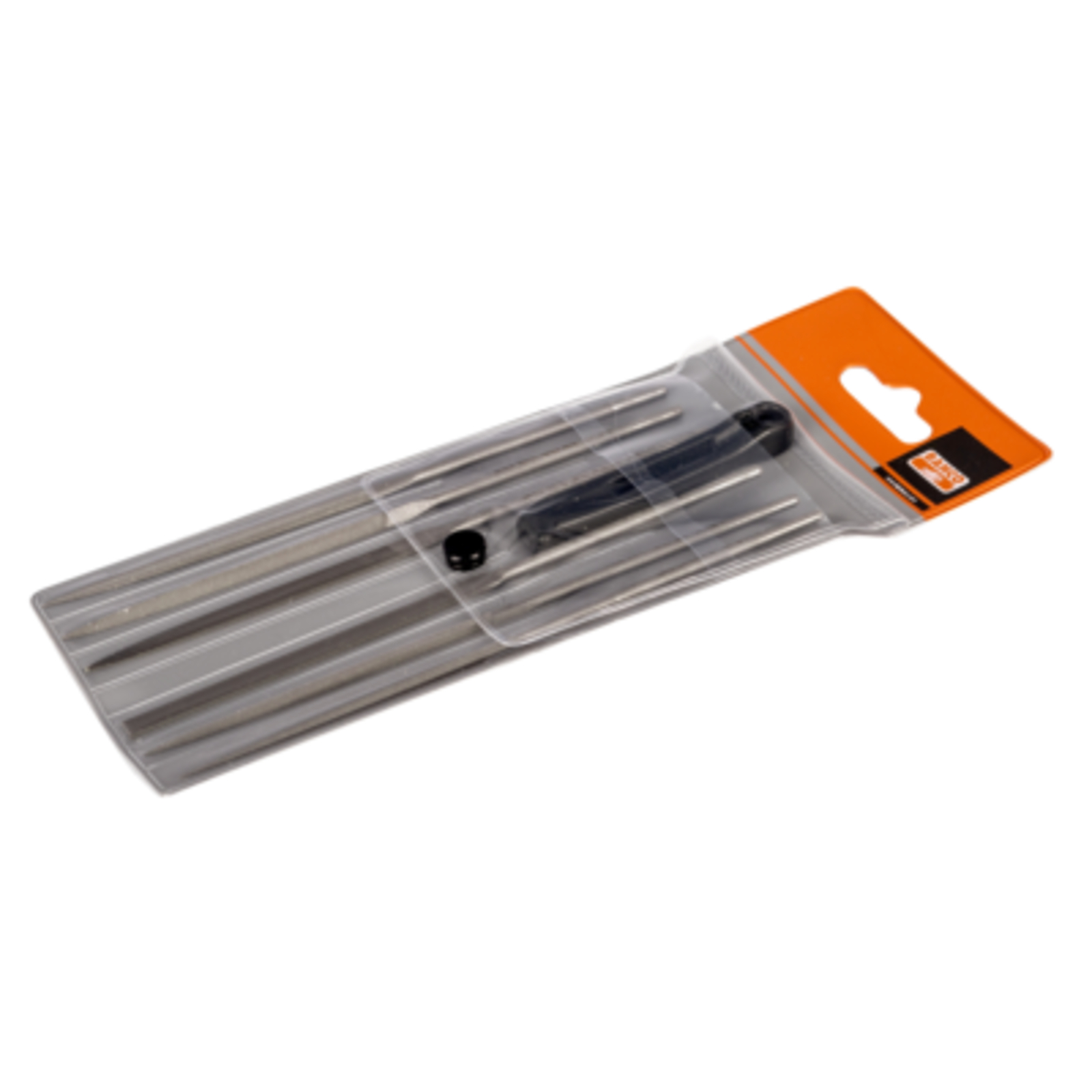 Jeu de limes aiguilles mi-douce 160 mm 6 pièces avec trousse sans manche BAHCO - 2-470-16-1-0