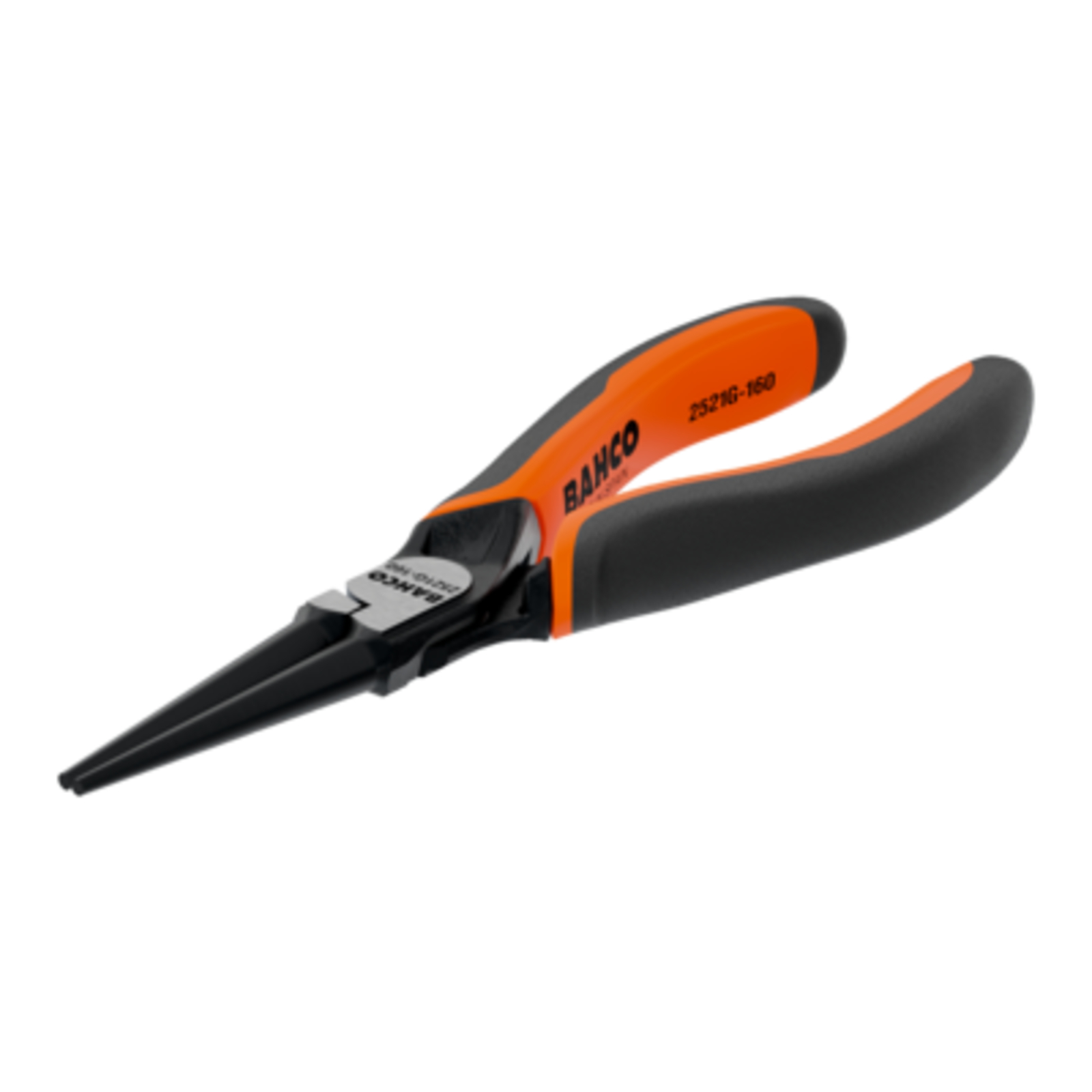 Pinces à becs ronds 160 mm ERGO bi-matière ouverture automatique finition phosphatée BAHCO - 2521G-160