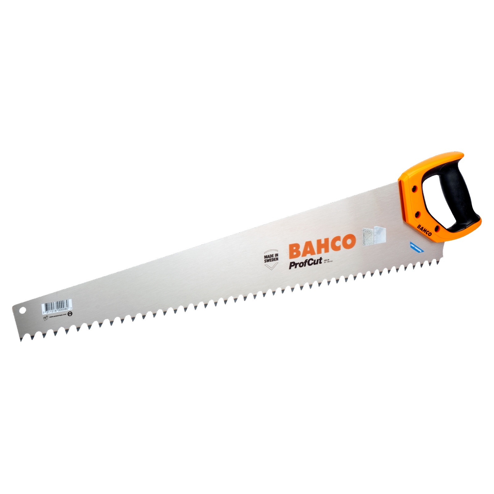 Scie égoïne 650 mm 2 dents au pouce béton léger Leca briques BAHCO - 256-26