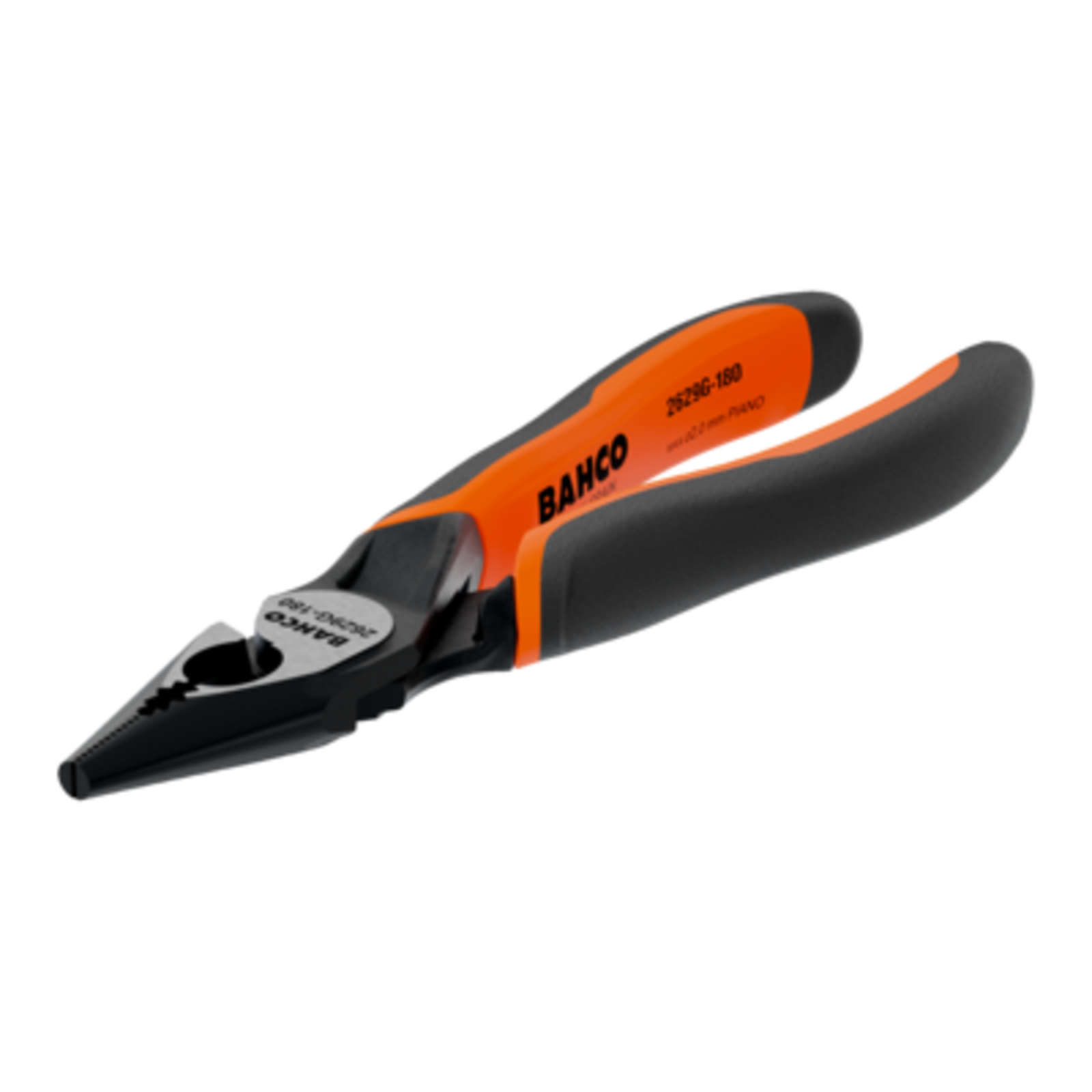 Pinces mixtes becs demi-ronds 200 mm ERGO bi-matière ouverture automatique finition phosphatée BAHCO - 2629G-200IP
