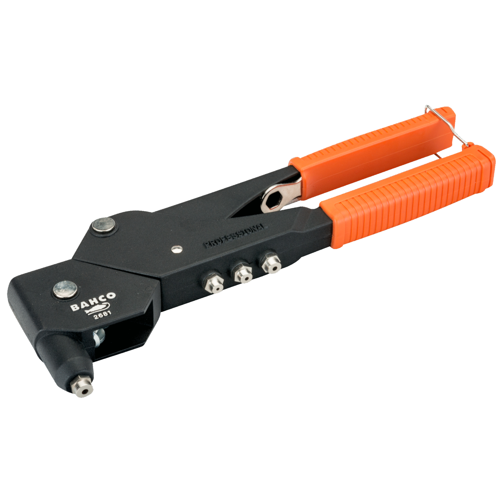 Pince à riveter tête pivotante 360° 285 mm avec 4 têtes interchangeables et clé BAHCO - 2681