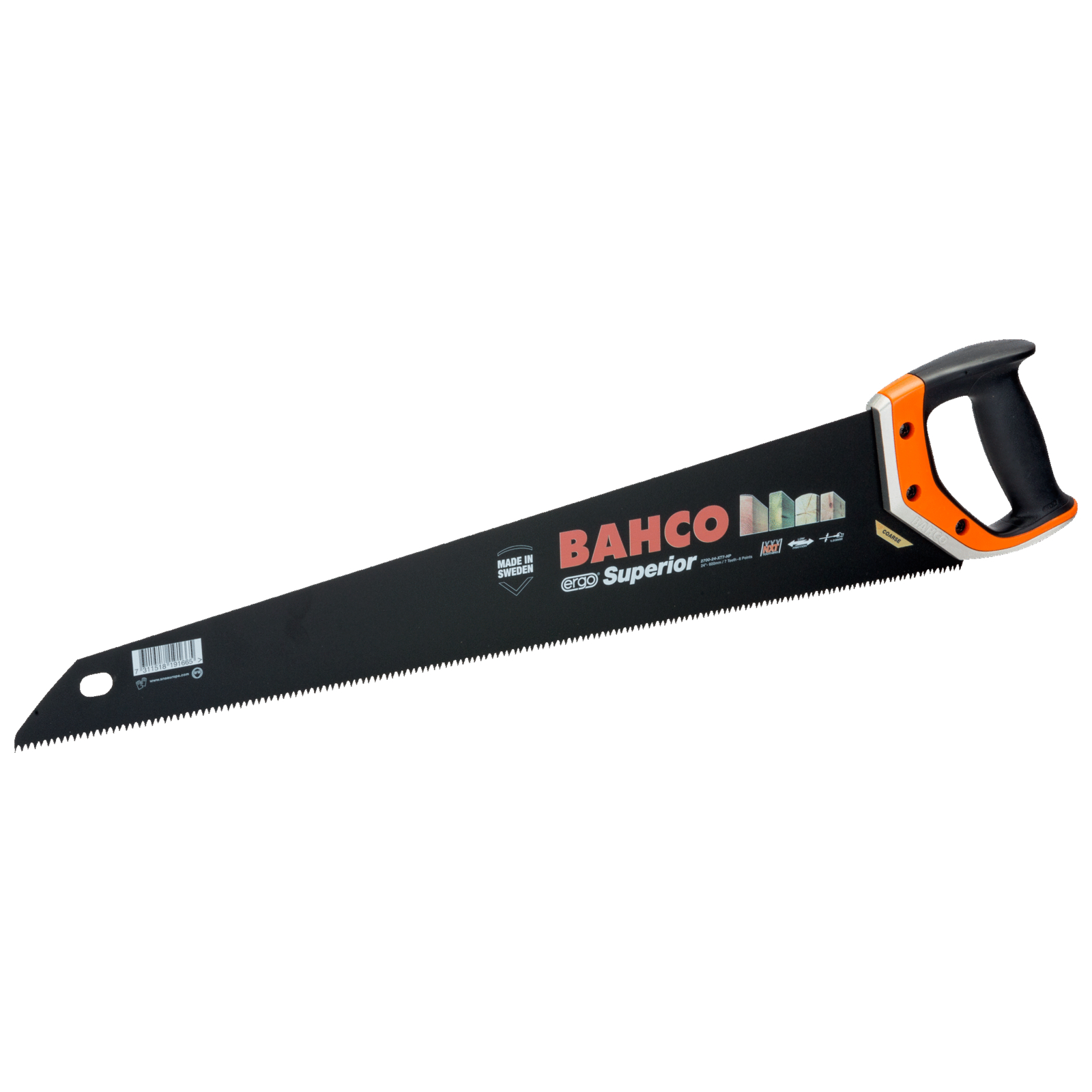 Scie égoïne 550 mm bois d’œuvre humide tanalisé ERGO BAHCO - 2700-22-XT7-HP