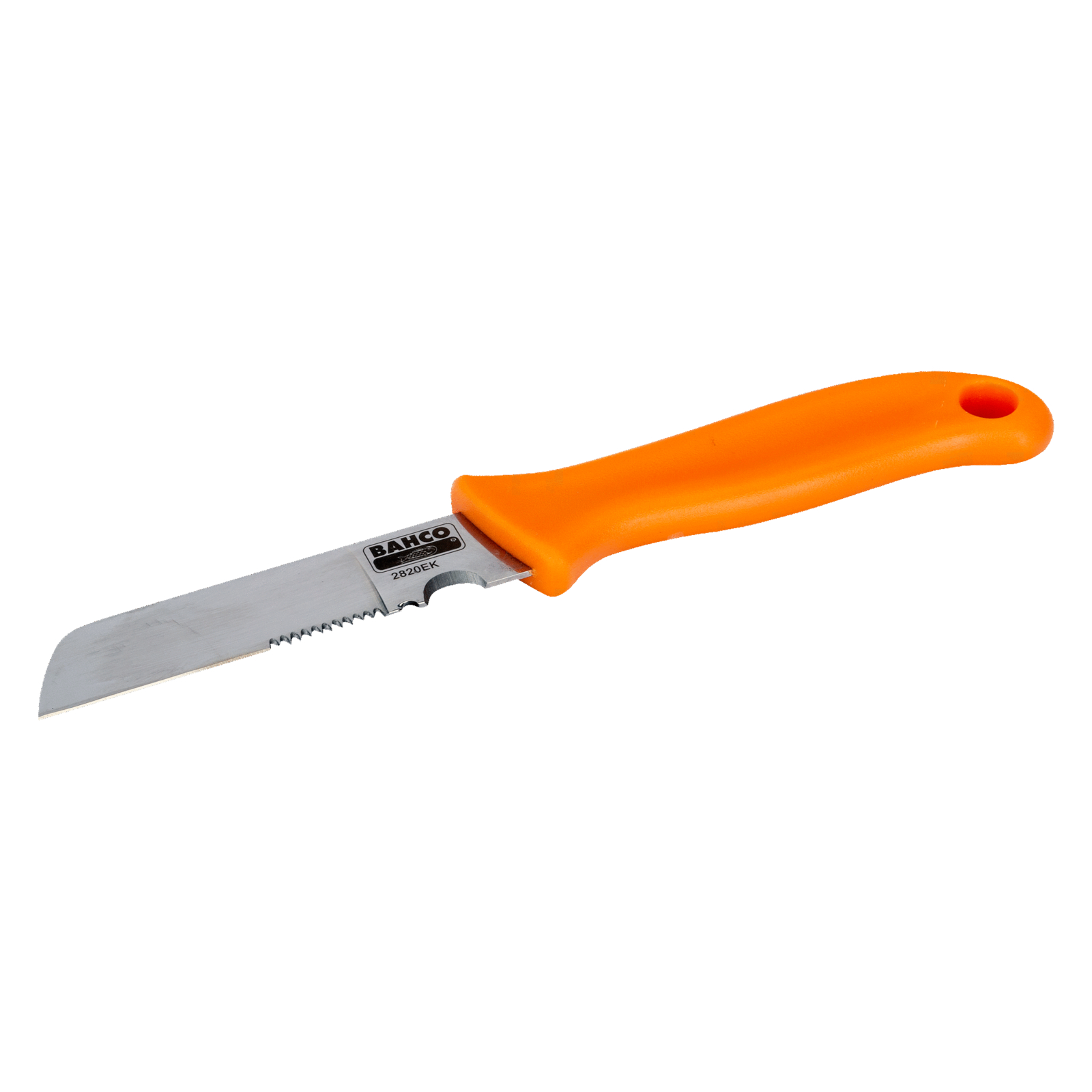 Couteau d'électricien lame striée 95 mm manche plastique BAHCO - 2820EK