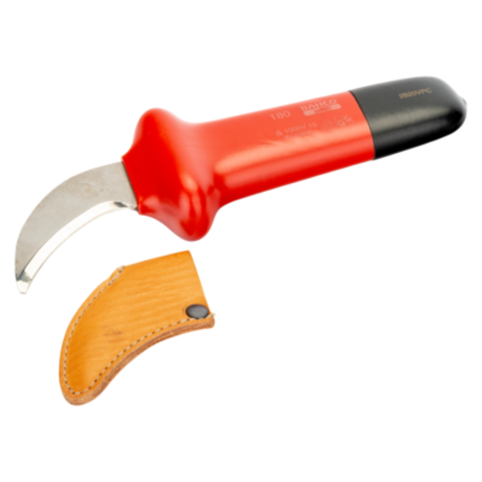 Couteau lame courbe isolé VDE 50 mm 1000 V BAHCO - 2820VPC