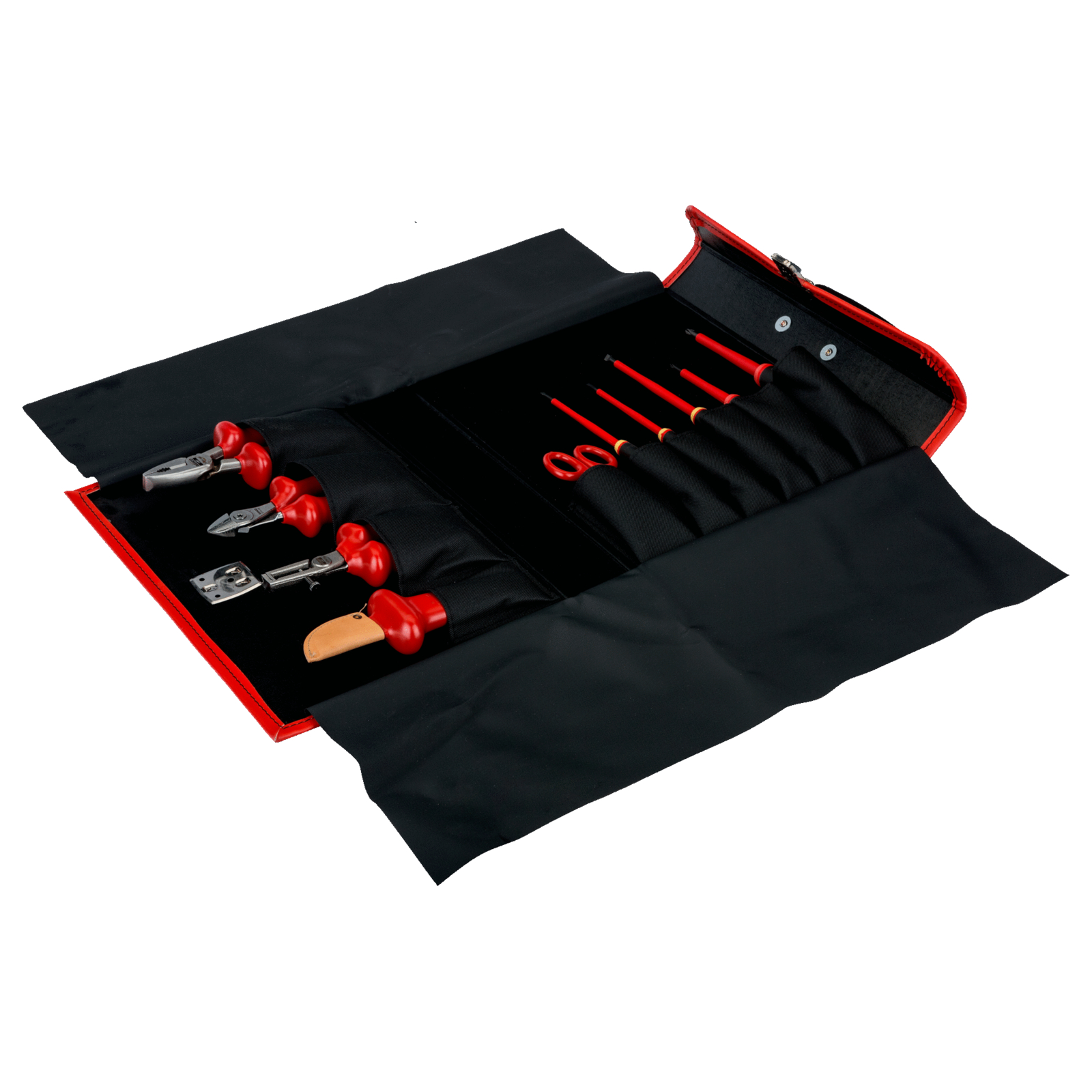 Jeu d'outils isolés électricien 10 pièces mallette cuir VDE 1000 V BAHCO - 3045V-1