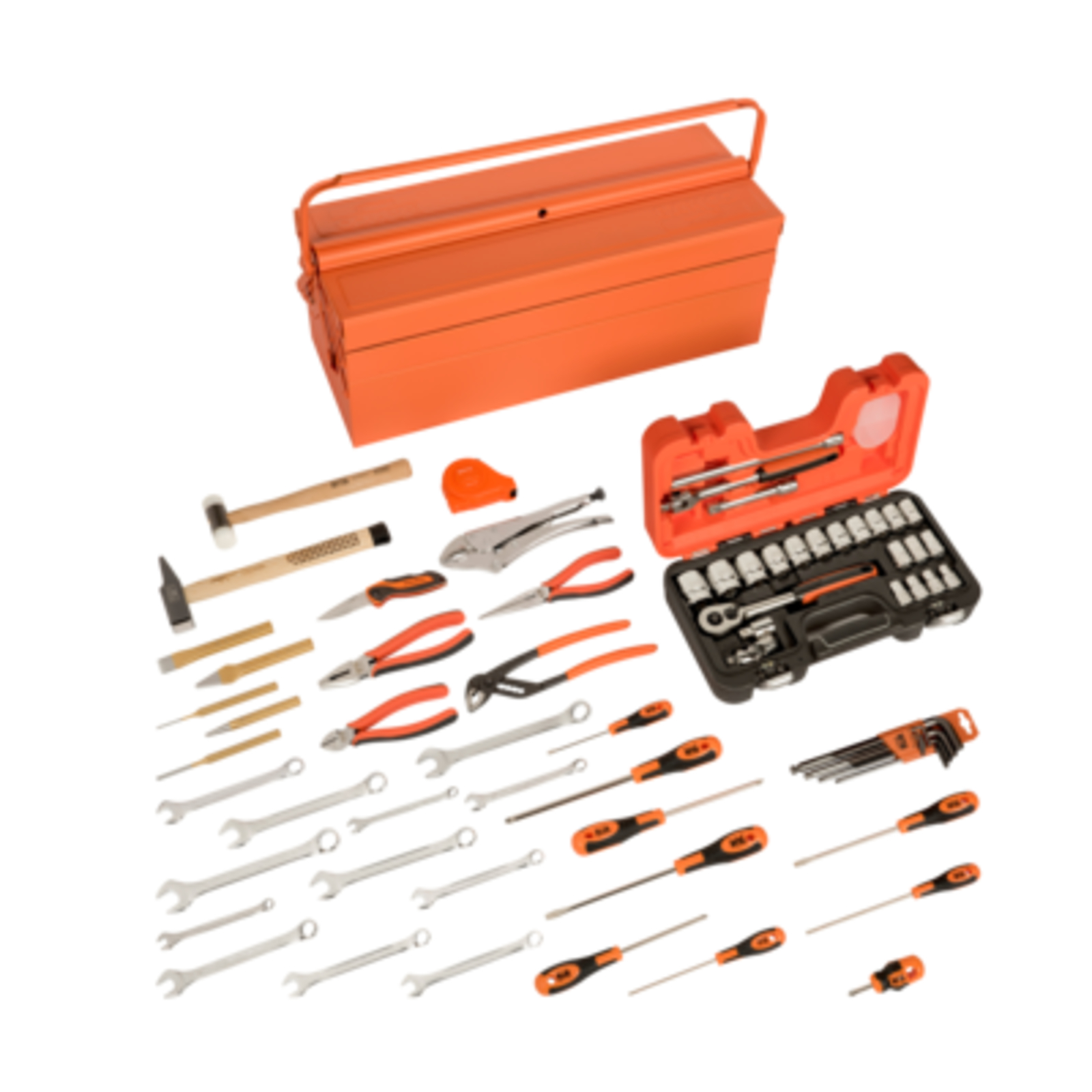 Caisse à outils métallique 69 pièces usage général avec 5 compartiments BAHCO - 3149-ORTS1