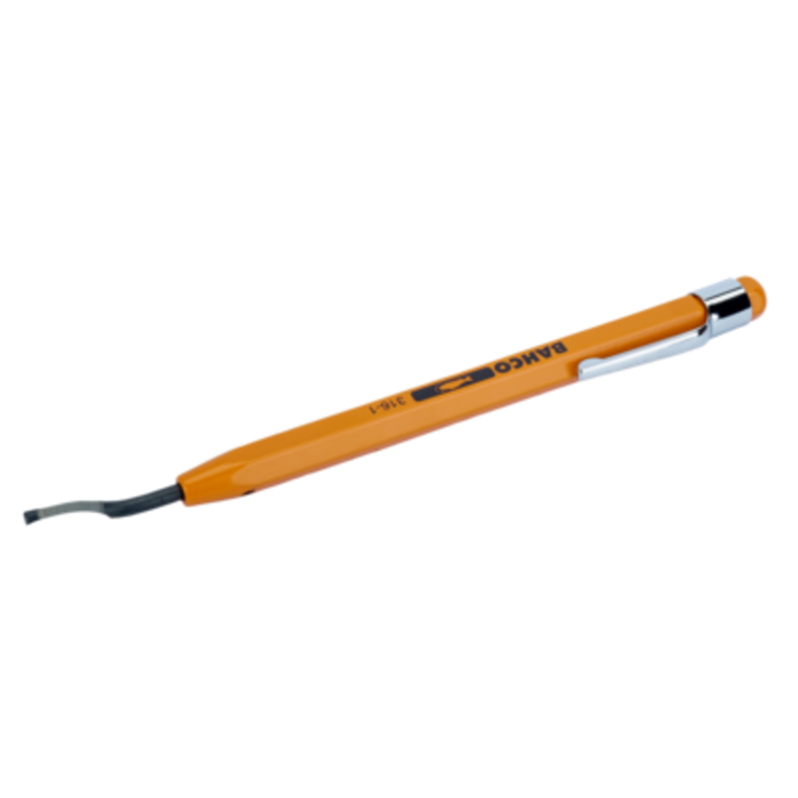 Crayon ébavureur 10 mm aluminium lame HSS pour tubes 143 mm BAHCO - 316-1