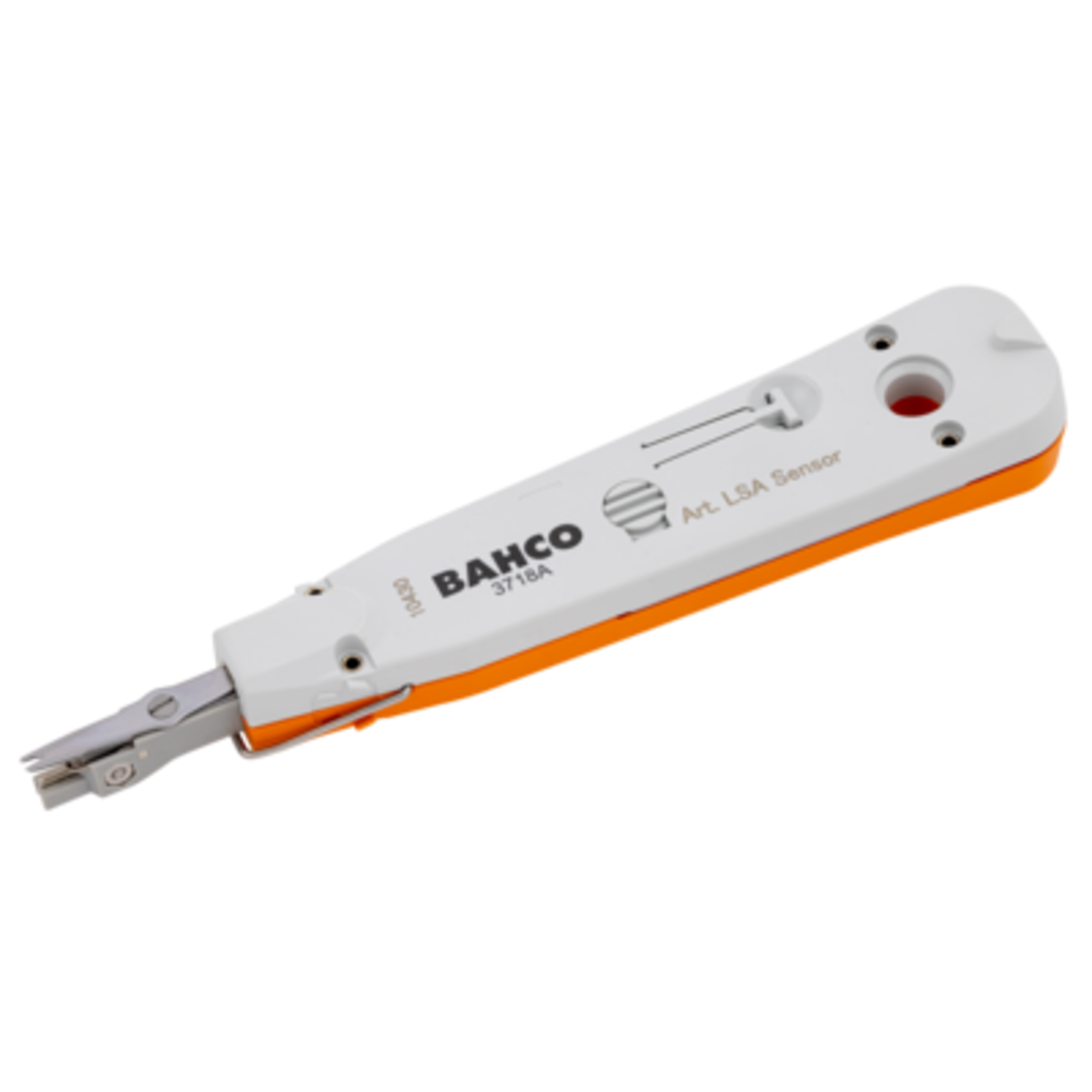 Instrument d’insertion pour blocs LSA 0,35-0,9 mm conducteur 0,7-2,6 mm avec crochet et lame rétractables BAHCO - 3718 A