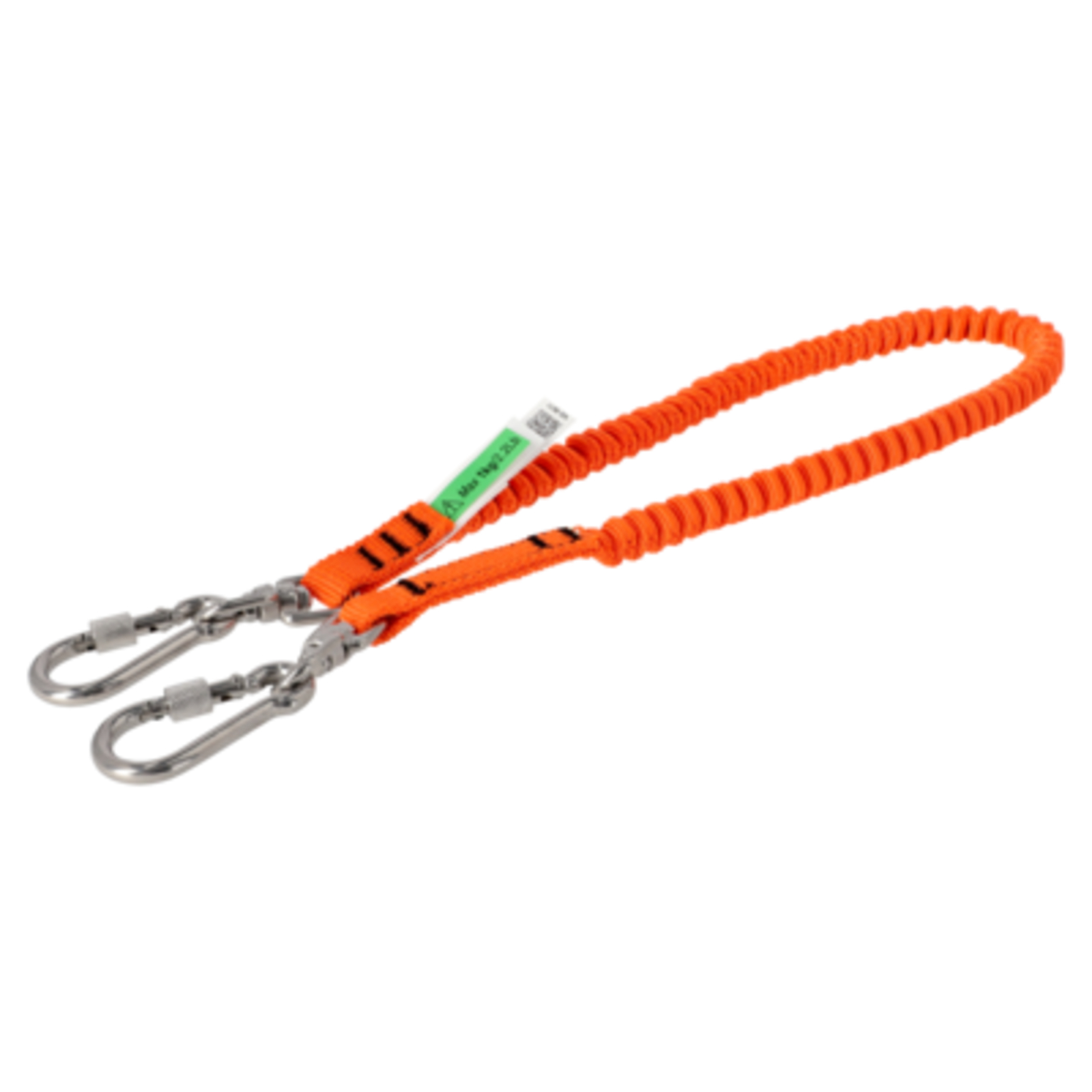 Lanières haute visibilité orange 1,40 m avec mousquetons pivotants inox 1 kg BAHCO - 3875-LY600