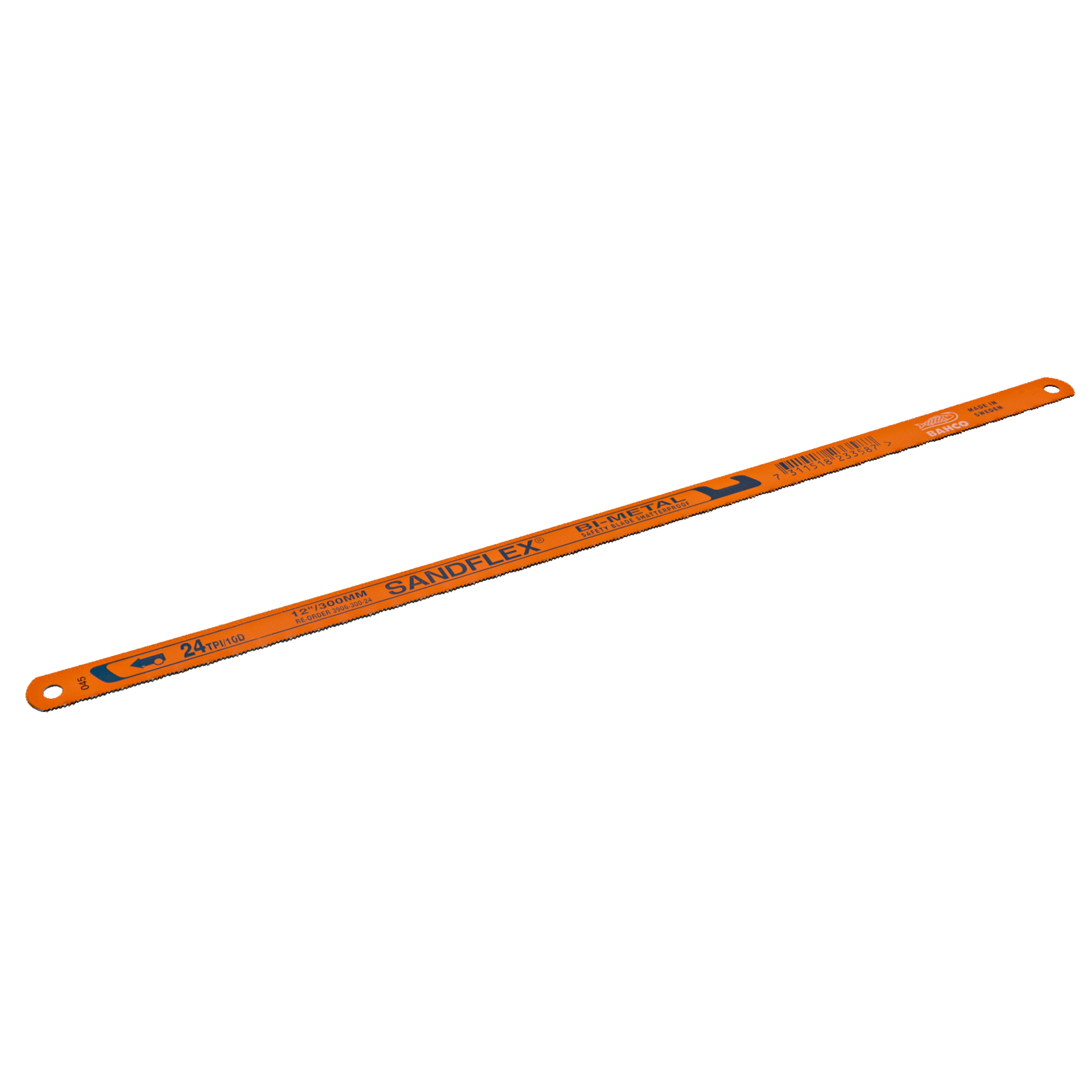 Lame scie à métaux bimétal 250 mm 18 dents 5 pcs boîte spéciale Sandflex BAHCO - 3906-250-18-5P