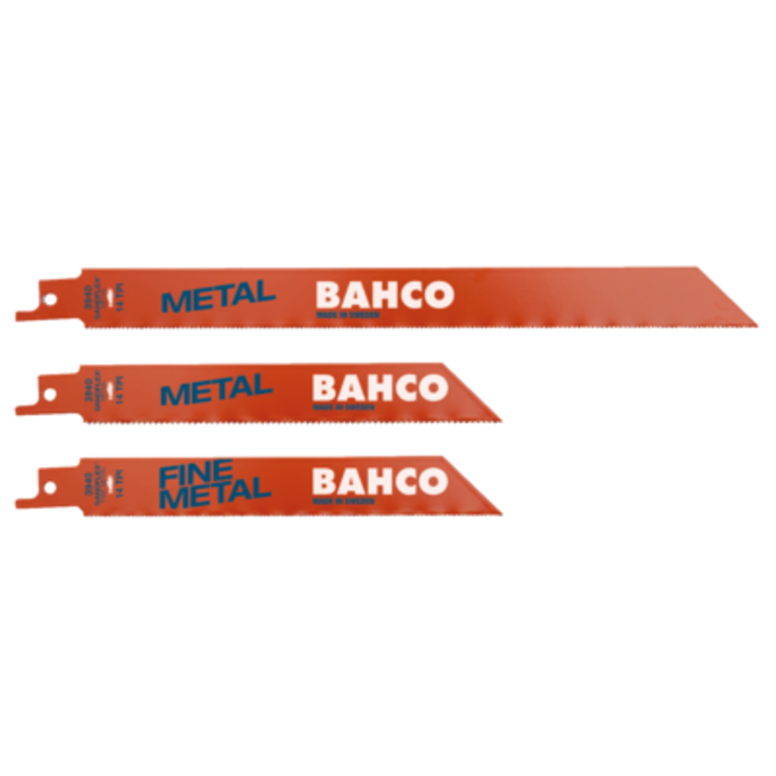 Jeu de lames scie sabre bimétal Sandflex métal 5 pièces BAHCO - 3940-METAL-SET-5P