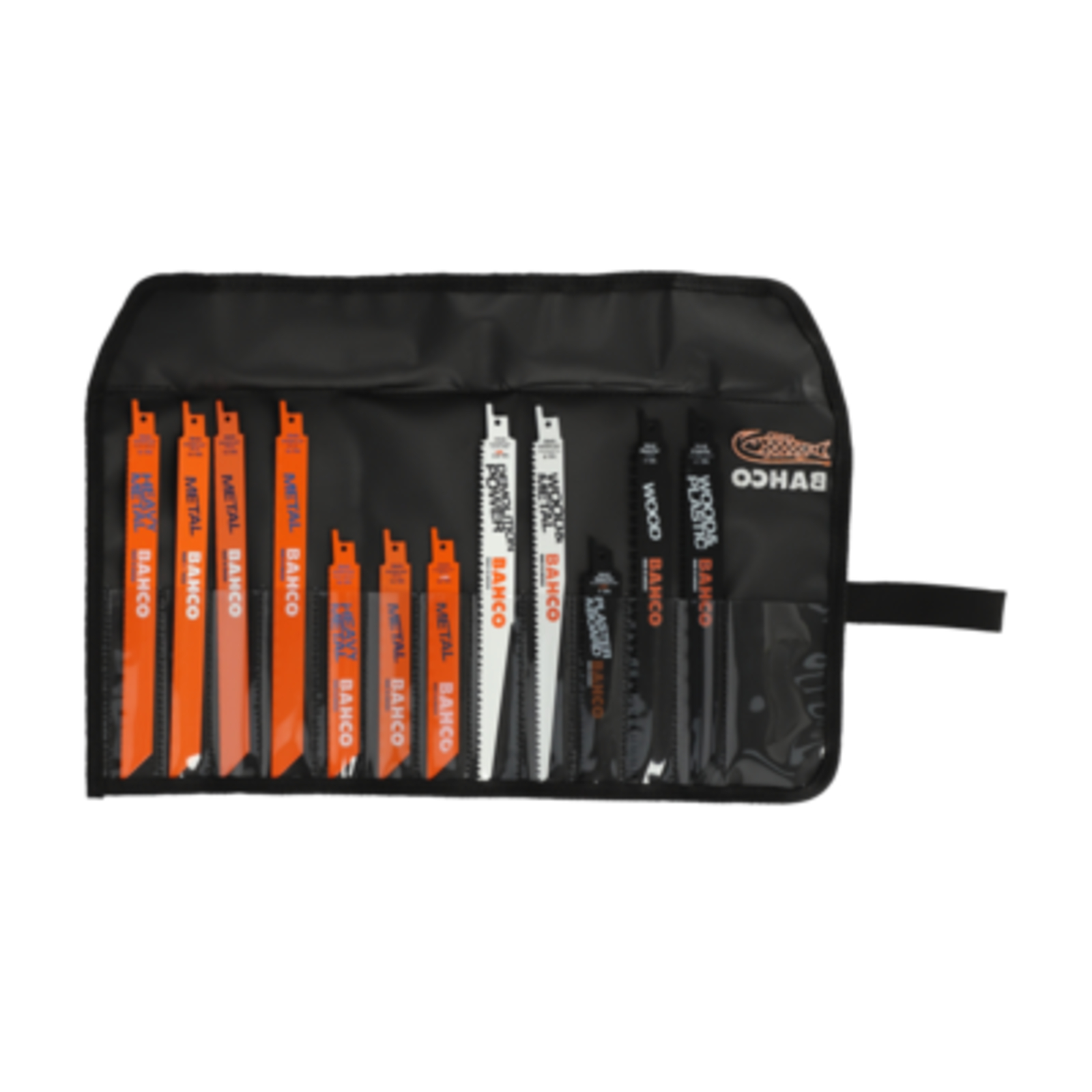 Jeu de lames scie sabre mixtes bois et métal 12 pcs avec pochette BAHCO - 3940-MIX-SET-12P