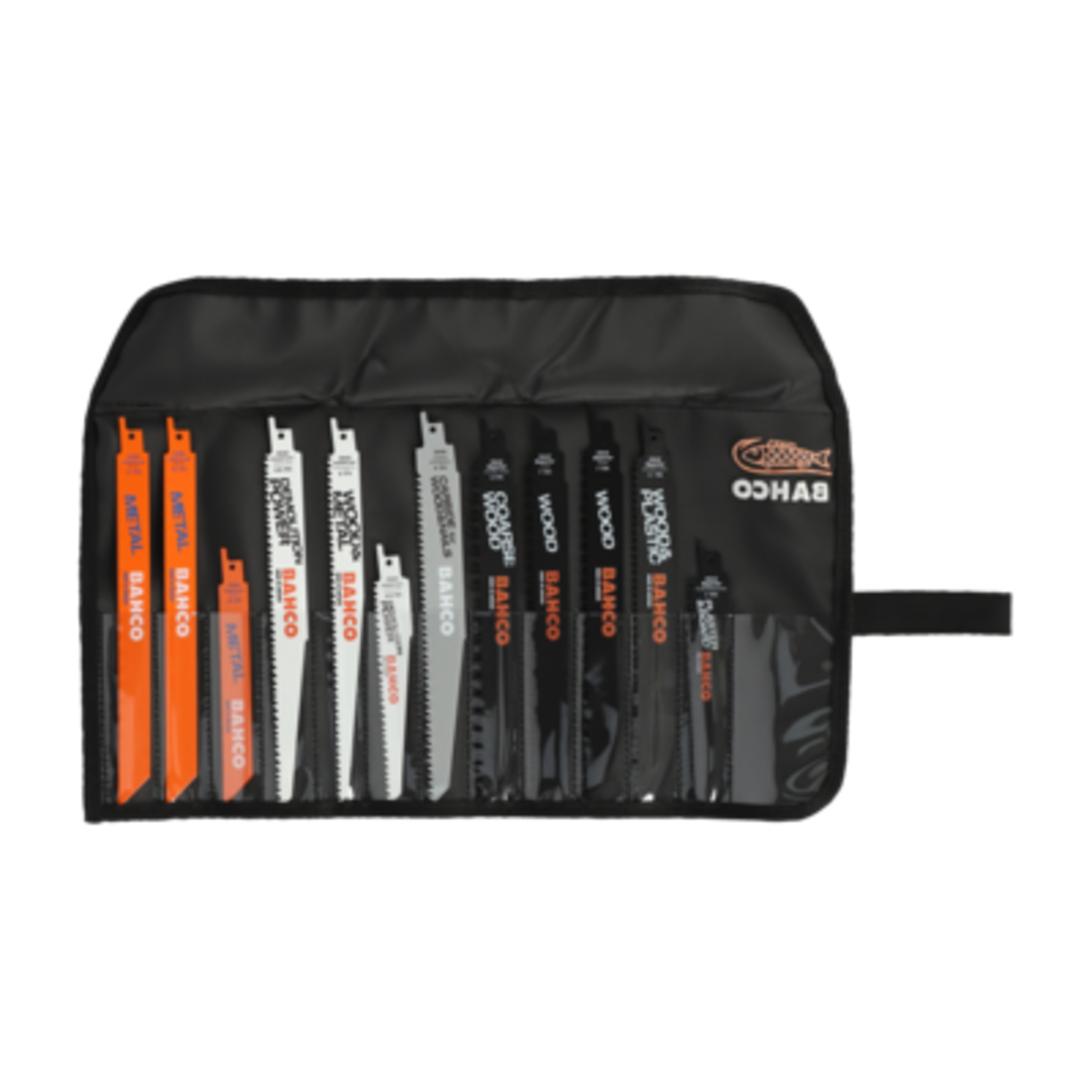 Jeu de lames scie sabre bois 12 pcs mixte avec pochette BAHCO - 3942-WOOD-SET-12P