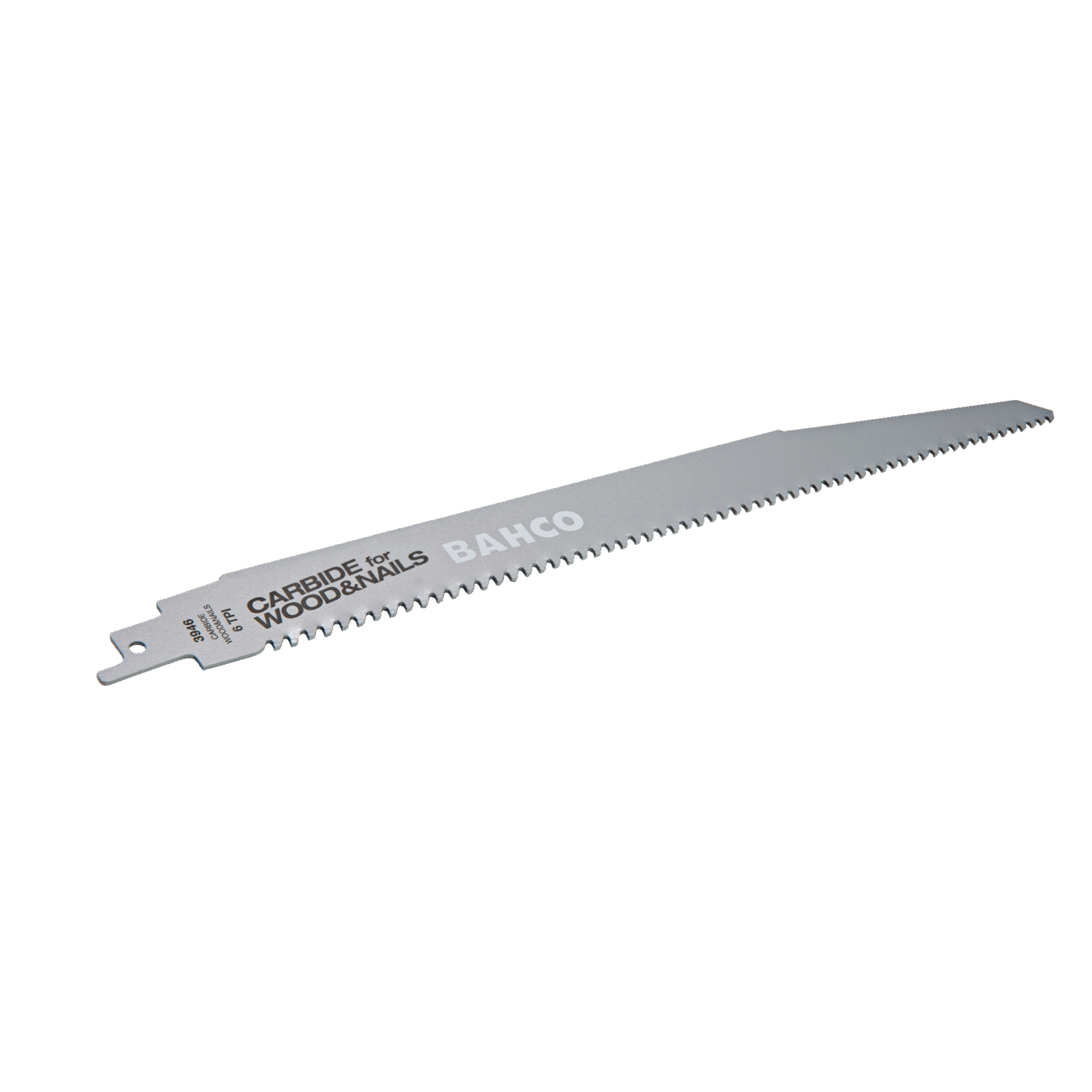 Lame scie sabre carbure 150 mm 6 TPI DSL tige universelle BAHCO - 3946-150-6-DSL-1P