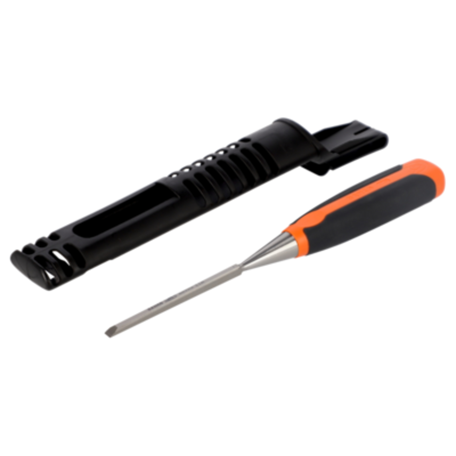Burin bois lame 4 mm manche bi-matière caoutchouc avec étui BAHCO - 424P-4