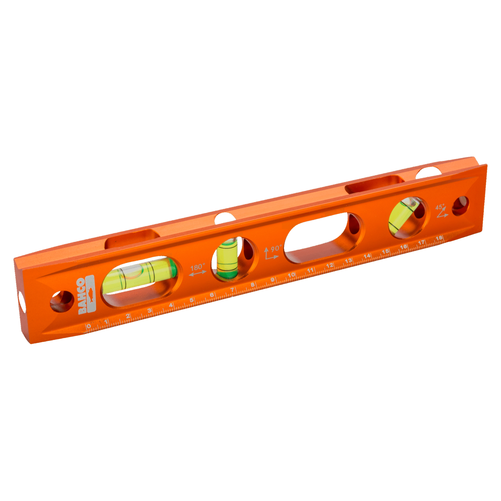 Niveau torpille aluminium 230 mm 3 fioles aimants base V BAHCO - 426TOR9