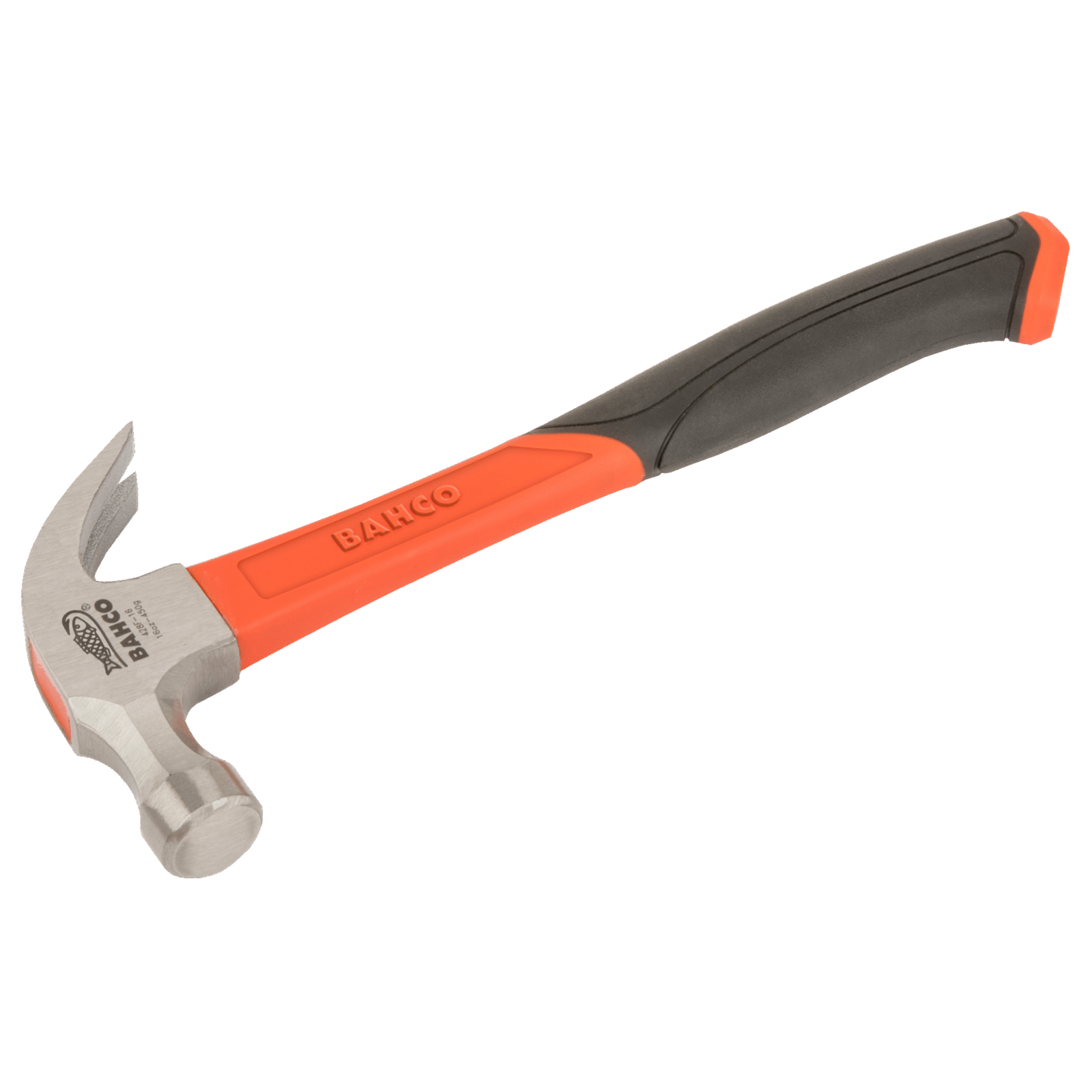 Marteau à panne fendue 370 g manche fibre verre grip caoutchouc BAHCO - 428F-13