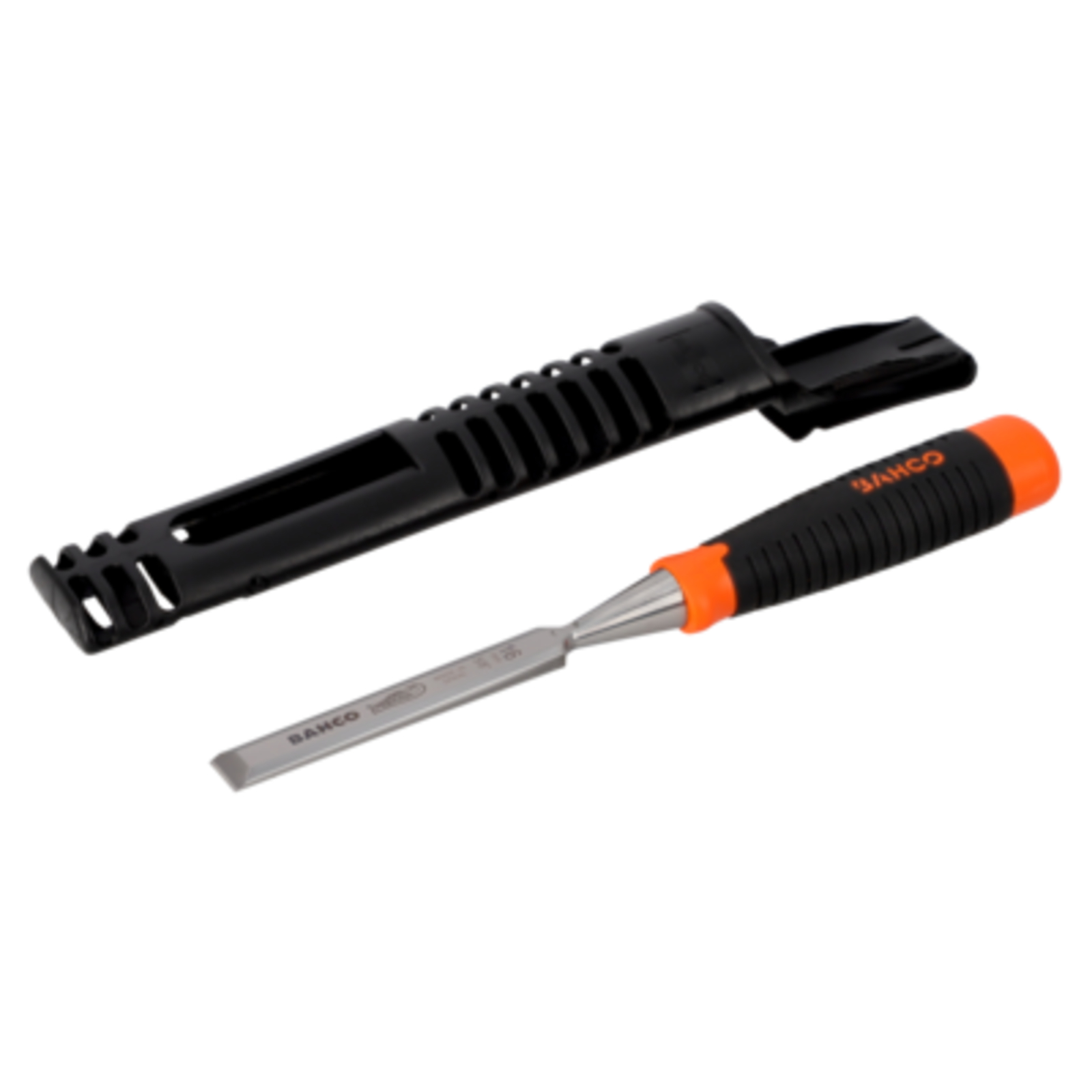 Ciseau à bois anti-fissures 35 mm avec manche bi-matière et étui de protection BAHCO - 434-35