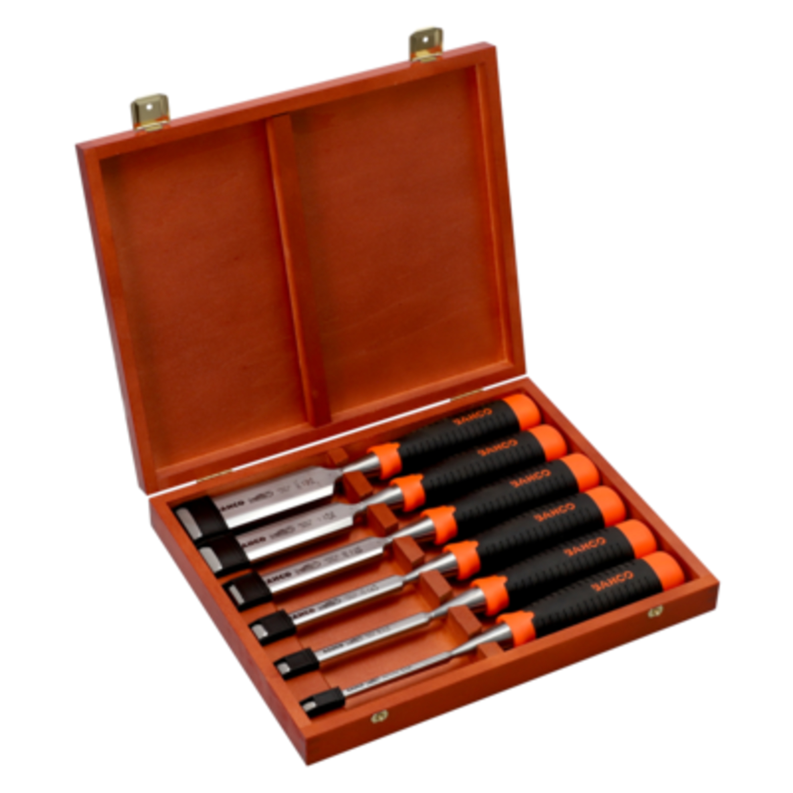 Jeu de ciseaux à bois anti-fissures ERGO 6 pièces coffret bois BAHCO - 434-S6-EUR