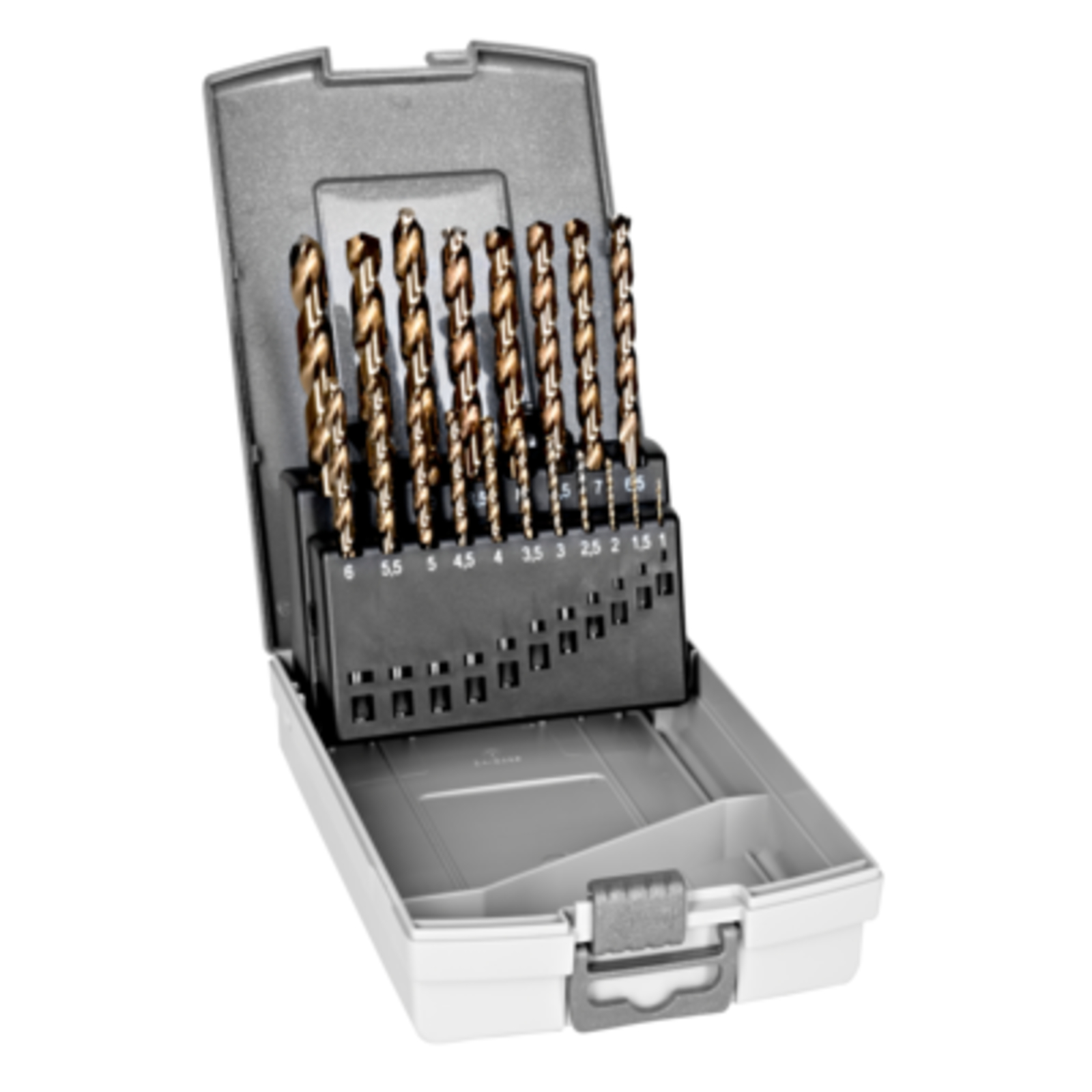 Jeu de forets HSS-E cobalt métal 19 pièces 1-10 mm mallette BAHCO - 4511-SET-19