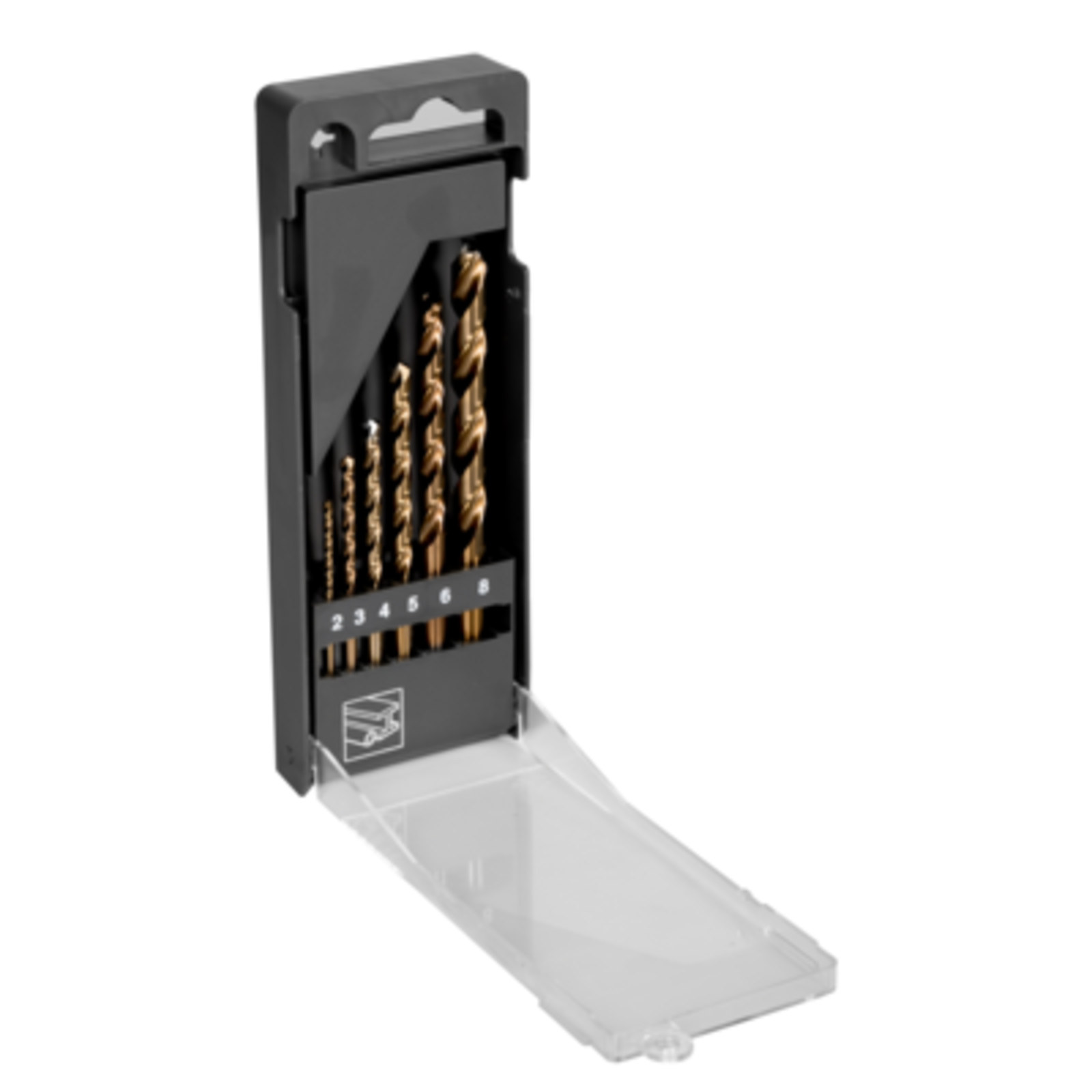 Jeu de forets métal HSS-E cobalt 2 à 8 mm 6 pcs avec mallette BAHCO - 4511-SET-6