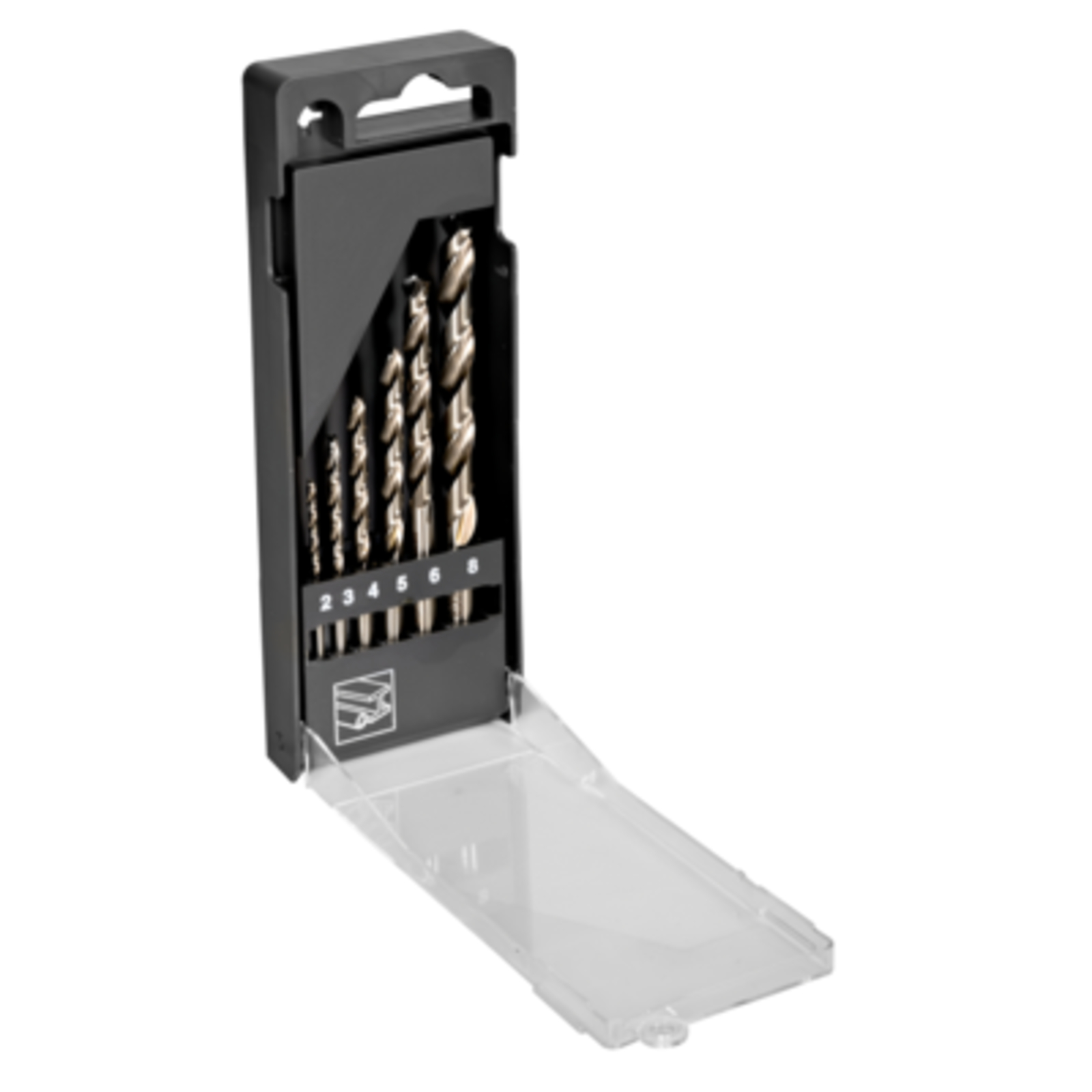 Jeu de forets HSS-G métal 2-8 mm 6 pcs avec mallette BAHCO - 4513-SET-6