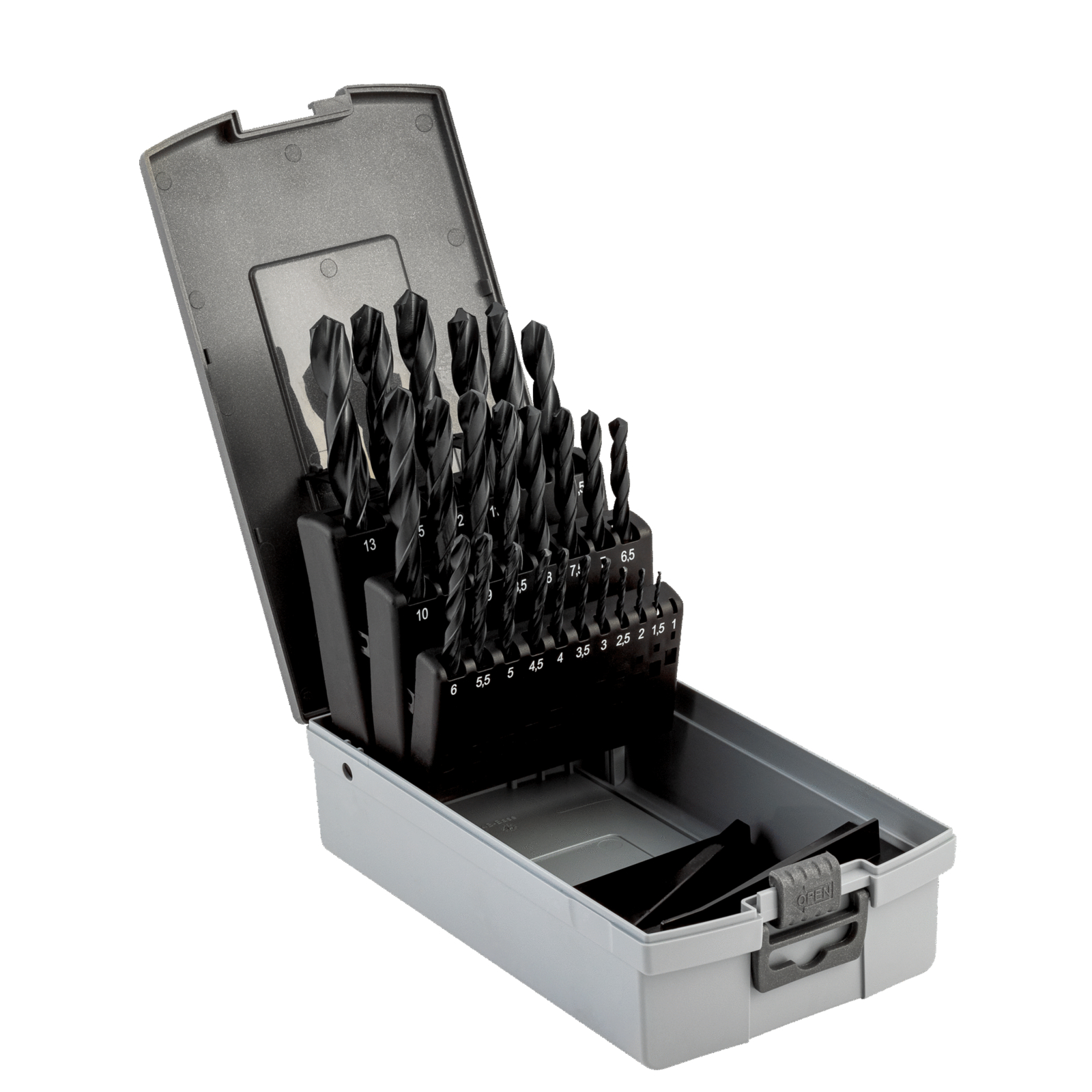 Forets HSS-R métal 25 pcs coffret plastique BAHCO - 4515-SET-25