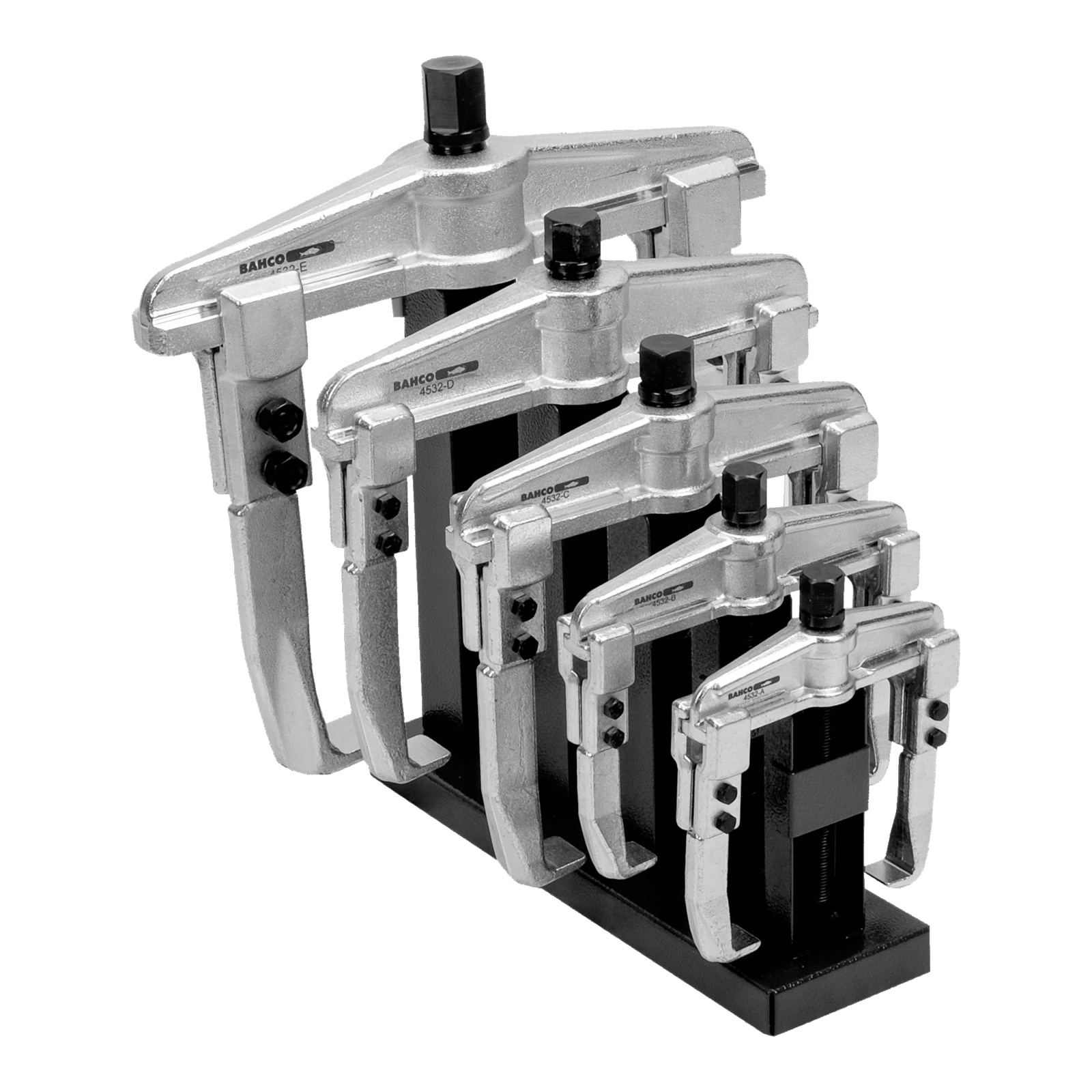 Jeu d'extracteurs 5 pièces acier galvanisé 2 griffes BAHCO - 4532ST/5