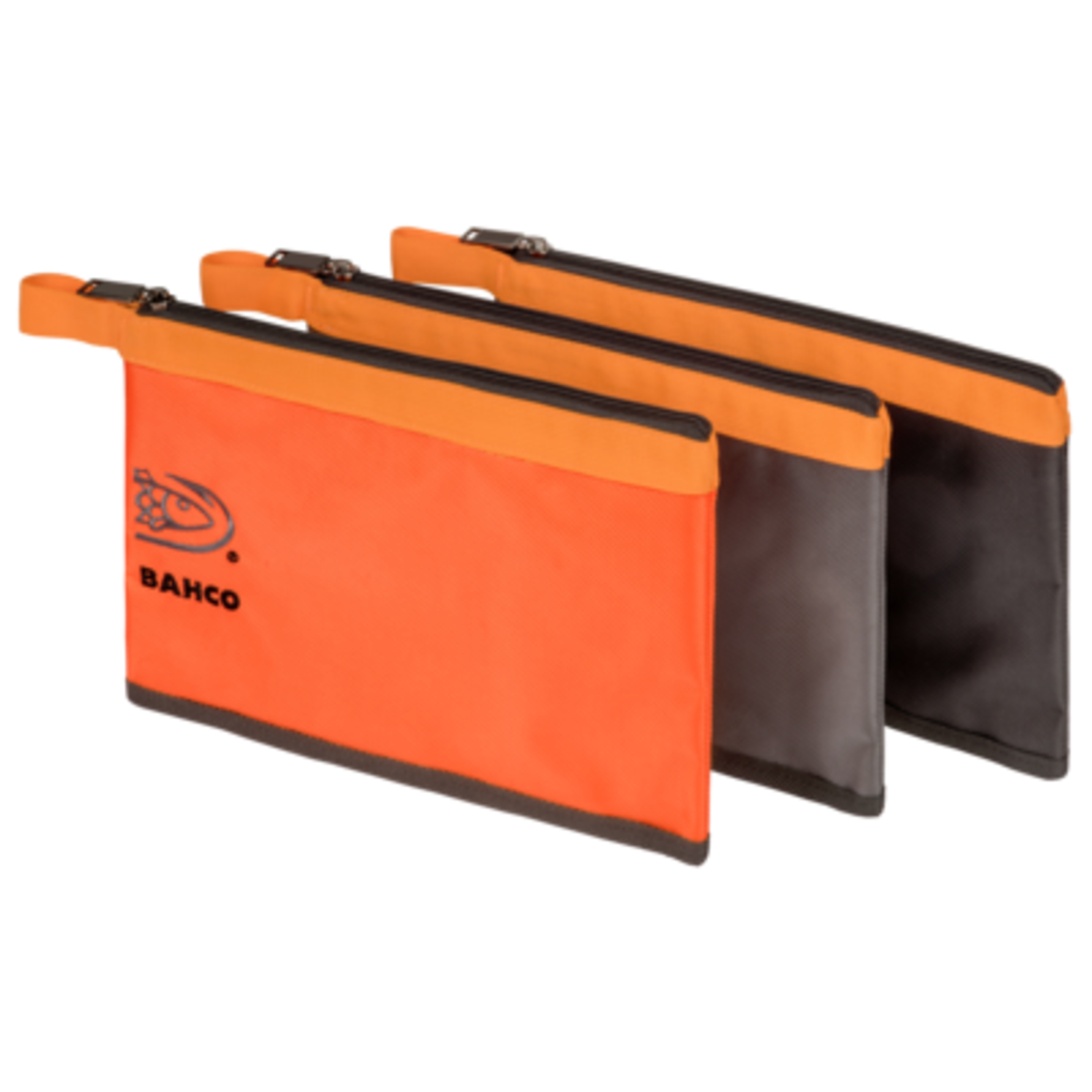 Pack 3 pochettes rangement 310x205 mm polyester 1680D 3 couleurs avec poignet BAHCO - 4750FB7-02