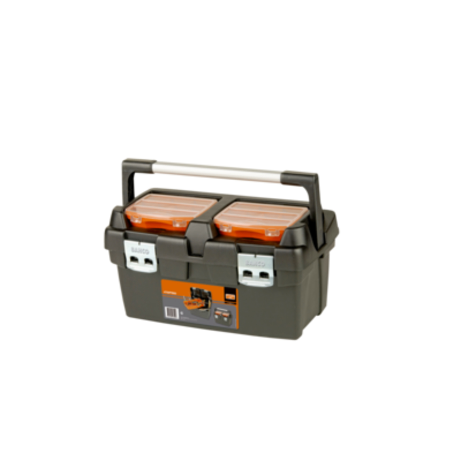 Caisse à outils plastique usage intensif 27 L cadenassable avec plateau et poignées alu BAHCO - 4750PTB50