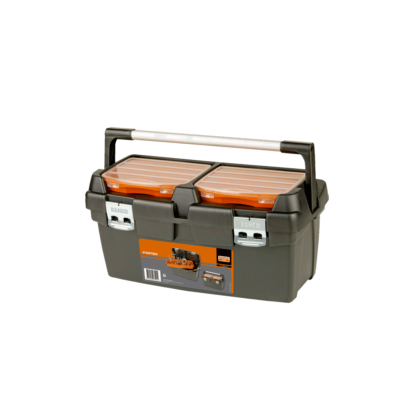 Caisse à outils plastique 37 L usage intensif cadenassable avec plateau BAHCO - 4750PTB60