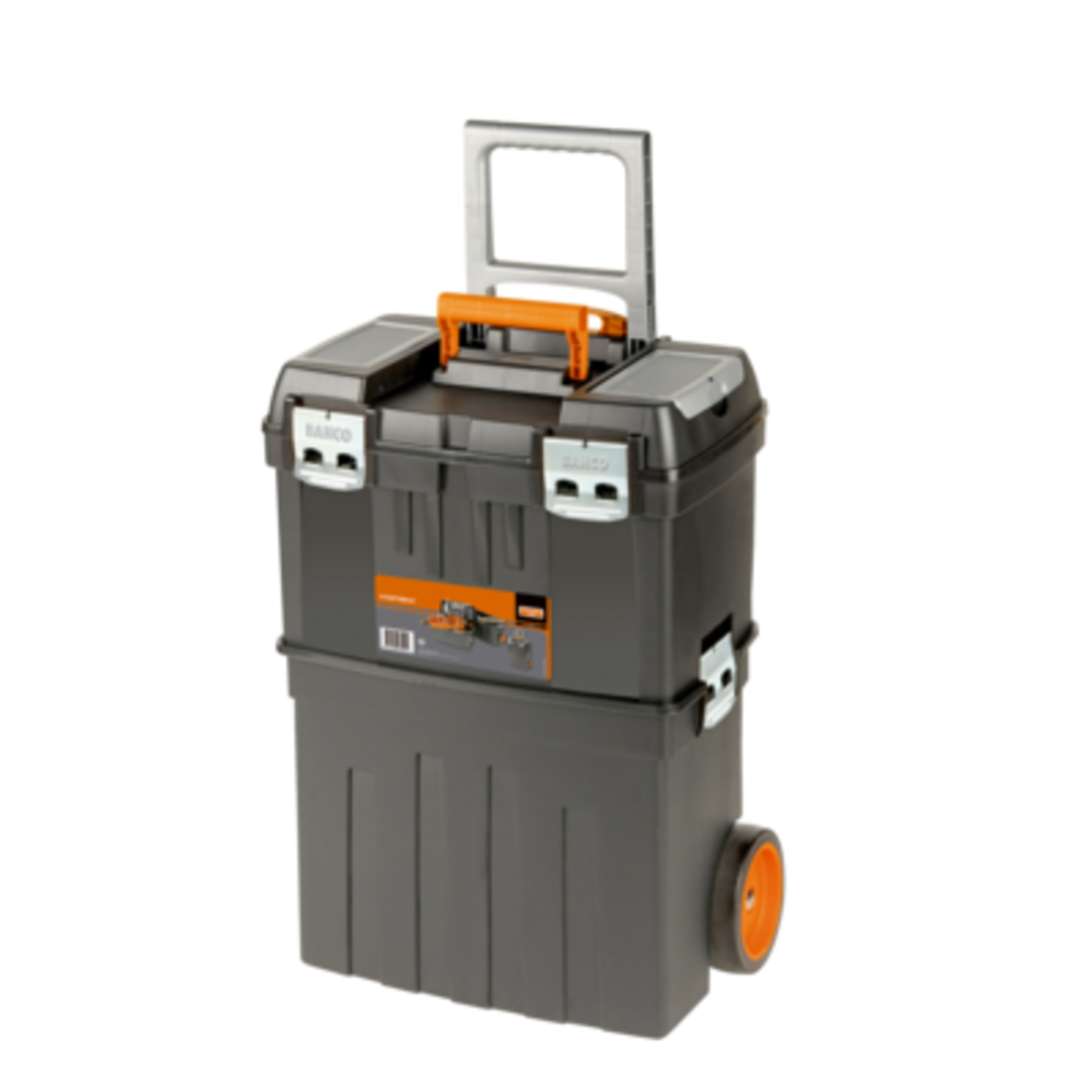 Caisse à outils plastique usage intensif 60 L avec roulettes et poignée télescopique BAHCO - 4750PTBW47