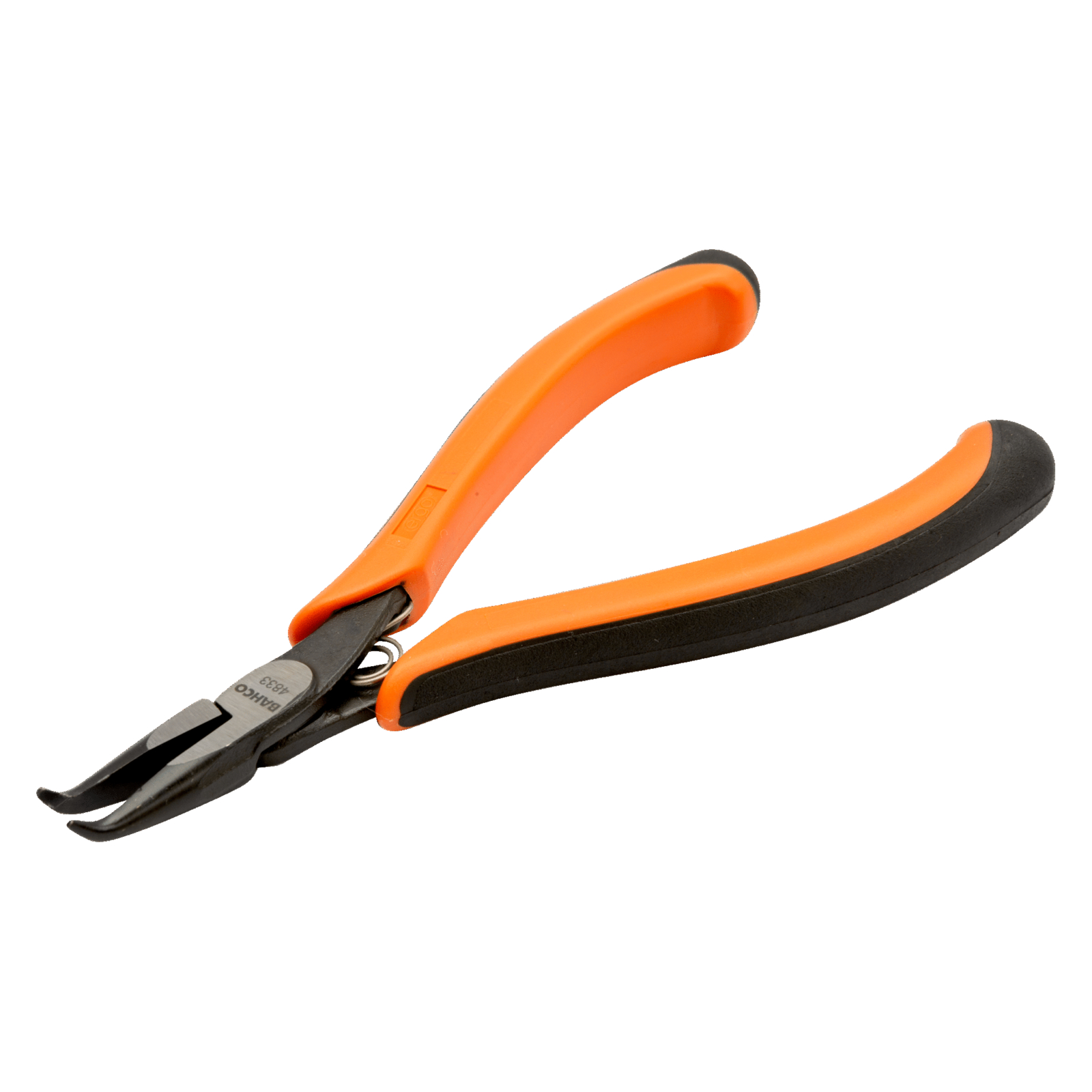 Pince à bec demi-rond coudé 60° ERGO poignées bimatière finition phosphatée 130 mm BAHCO - 4833