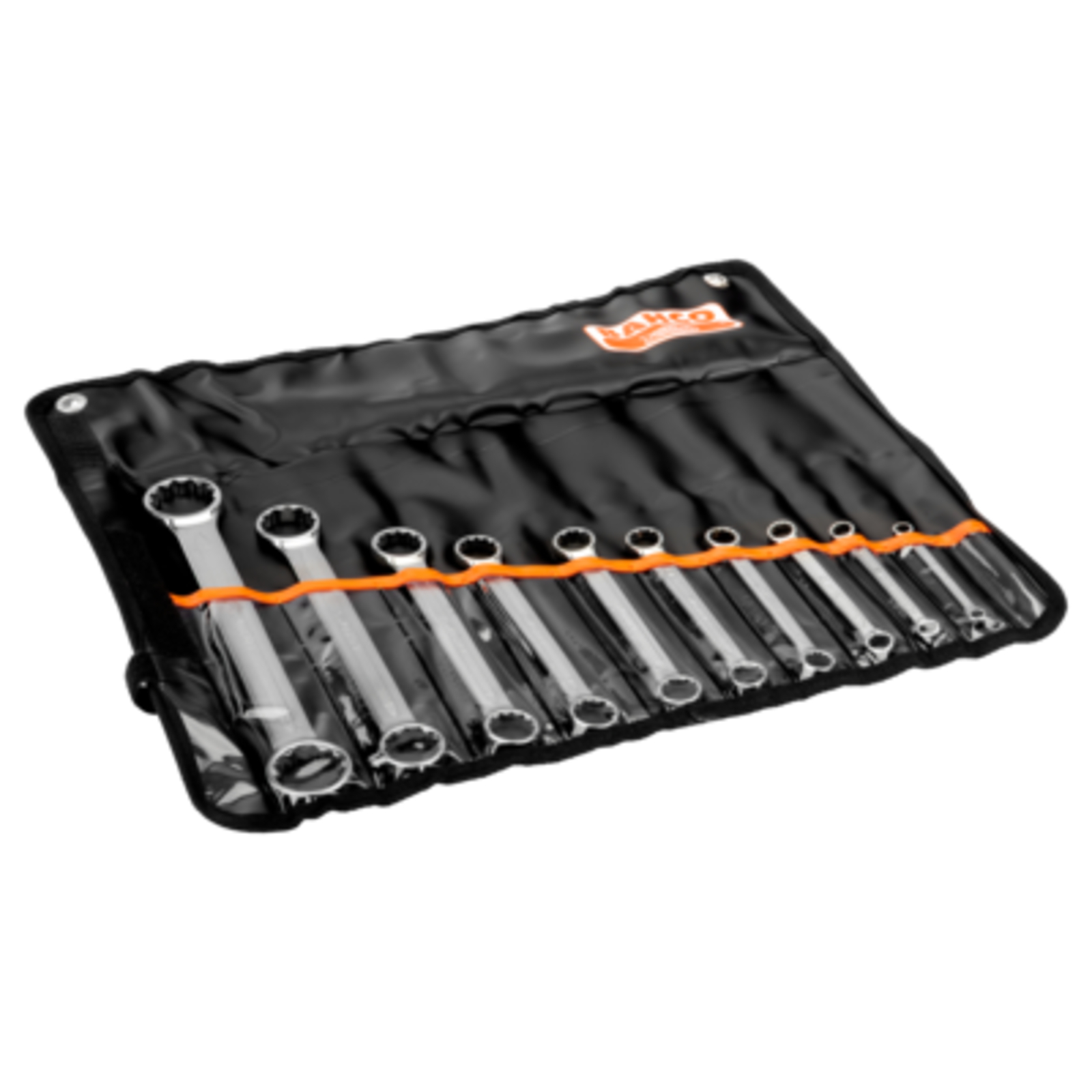 Jeu de clés polygonales doubles plates 10 pièces avec pochette BAHCO - 4M/10T