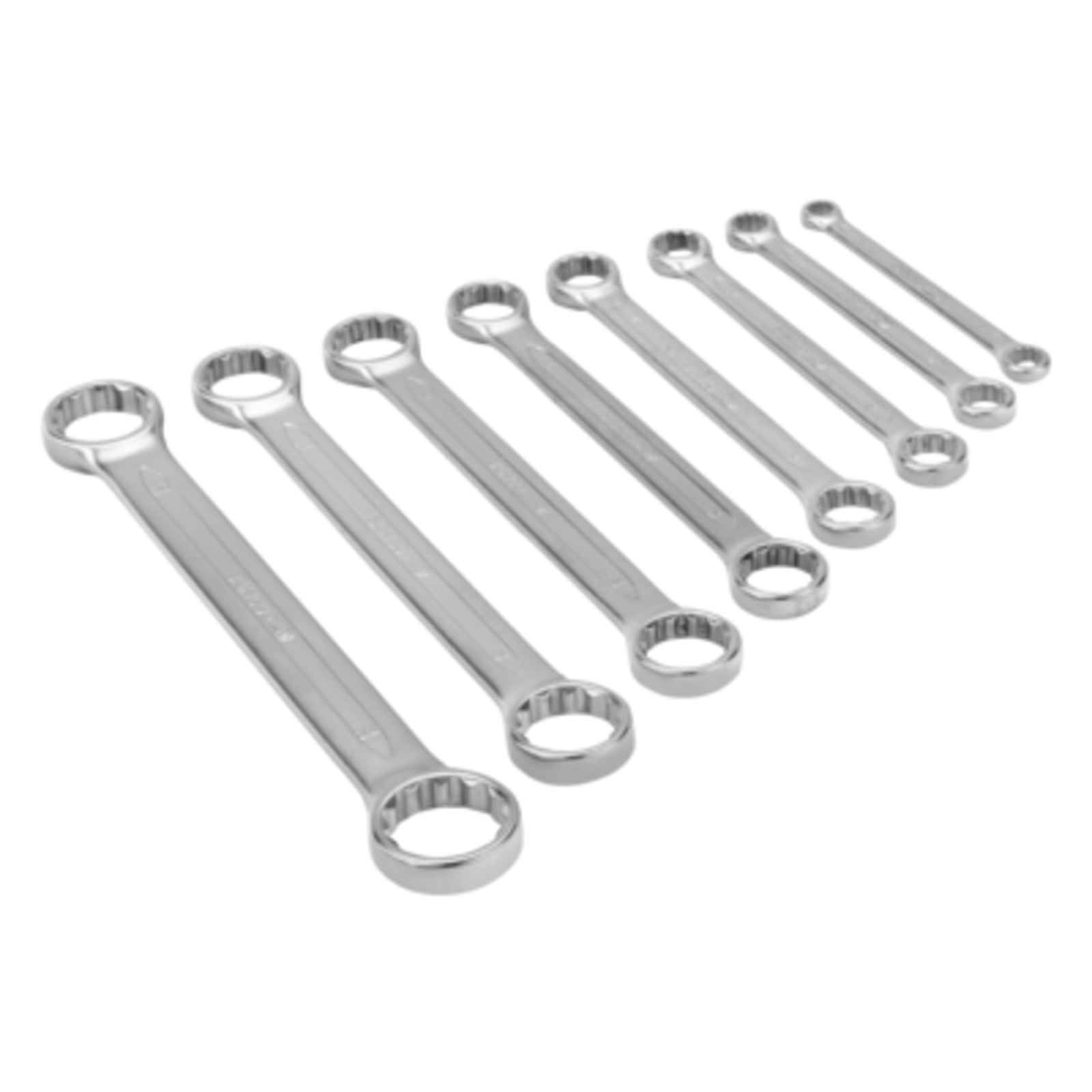 Jeu de clés polygonales doubles plates 8 pcs boîte BAHCO - 4M/8