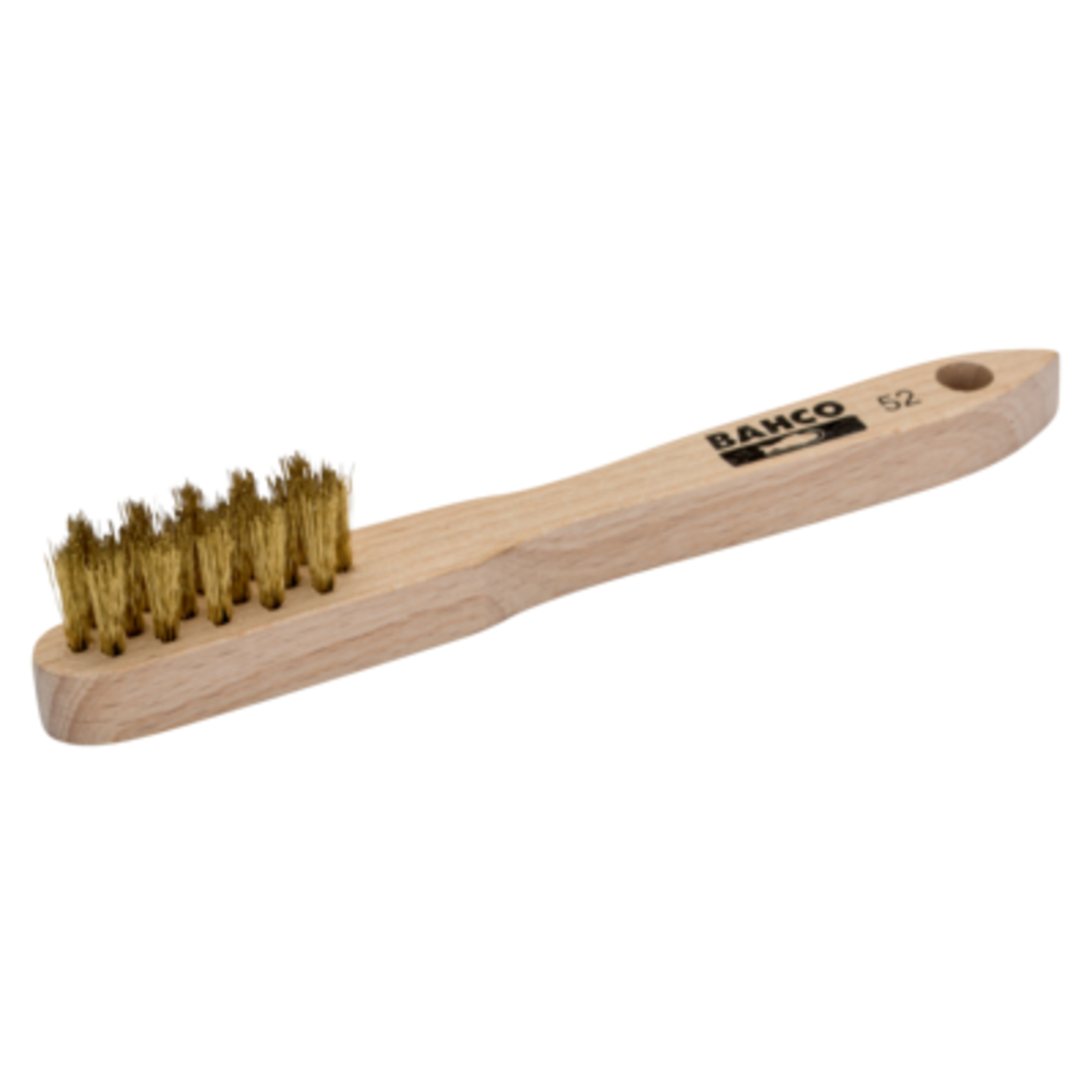 Brosse à bougie nettoyage têtes bougies 3 rangées laiton manche bois BAHCO - 52