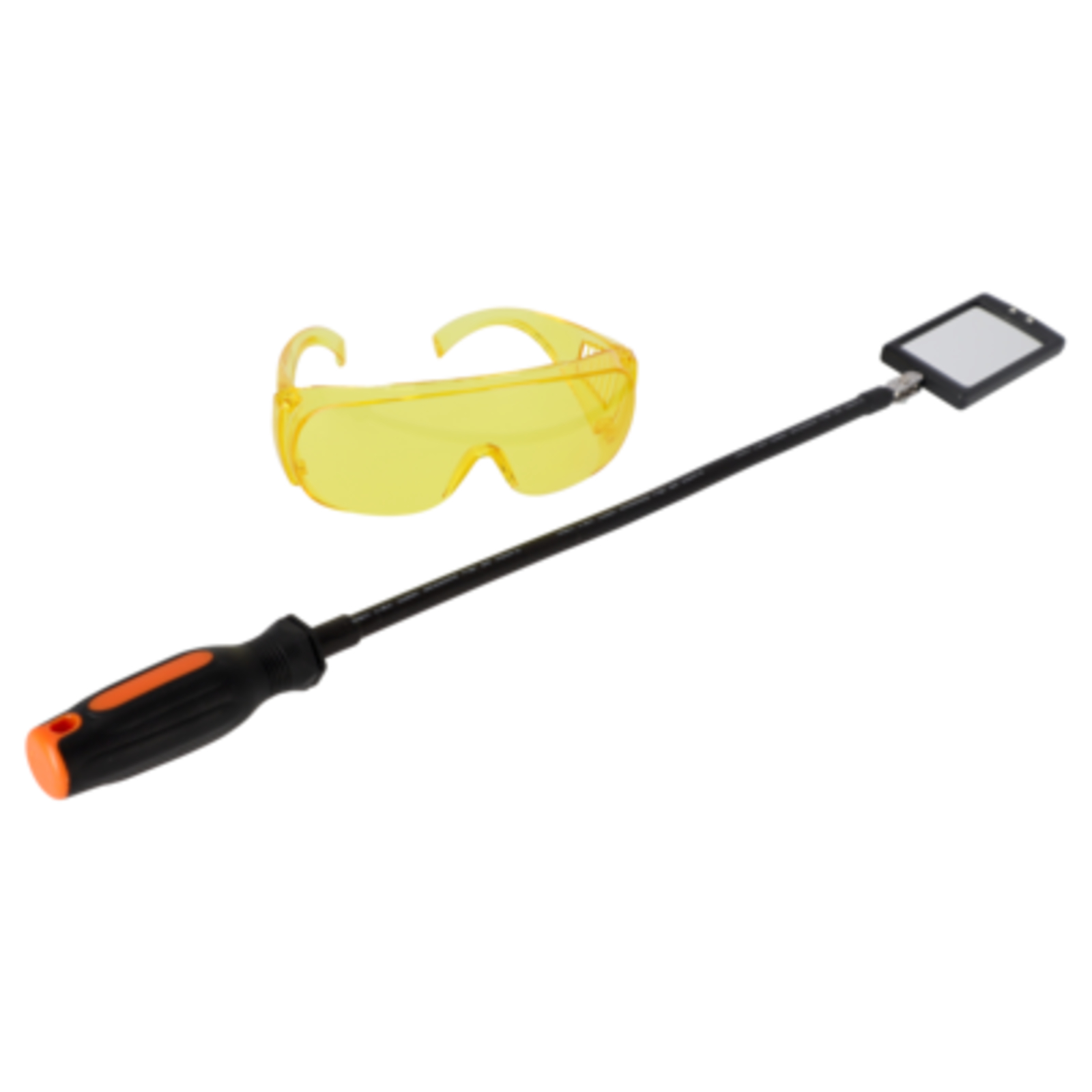 Miroir d’inspection orientable UV 550 mm avec lampe et lunettes de sécurité BAHCO - 5515FUV